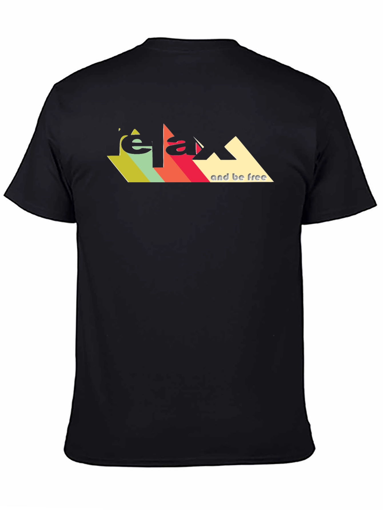 Relax And Be Free Graphic Tee - Retro Design