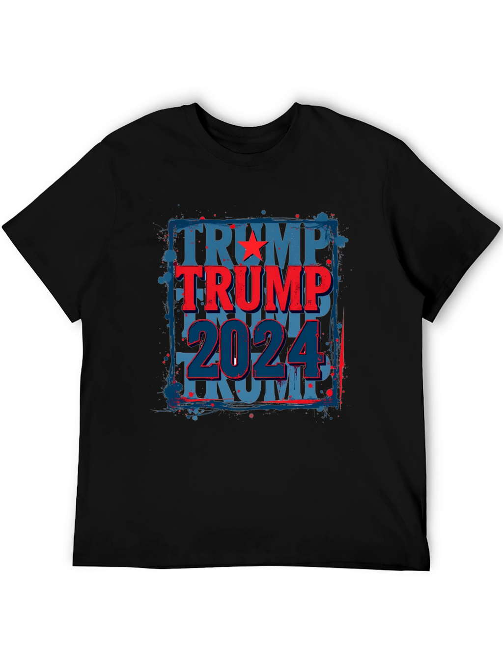 Trump 2024 Graphic Tee - Patriotic Black T-Shirt