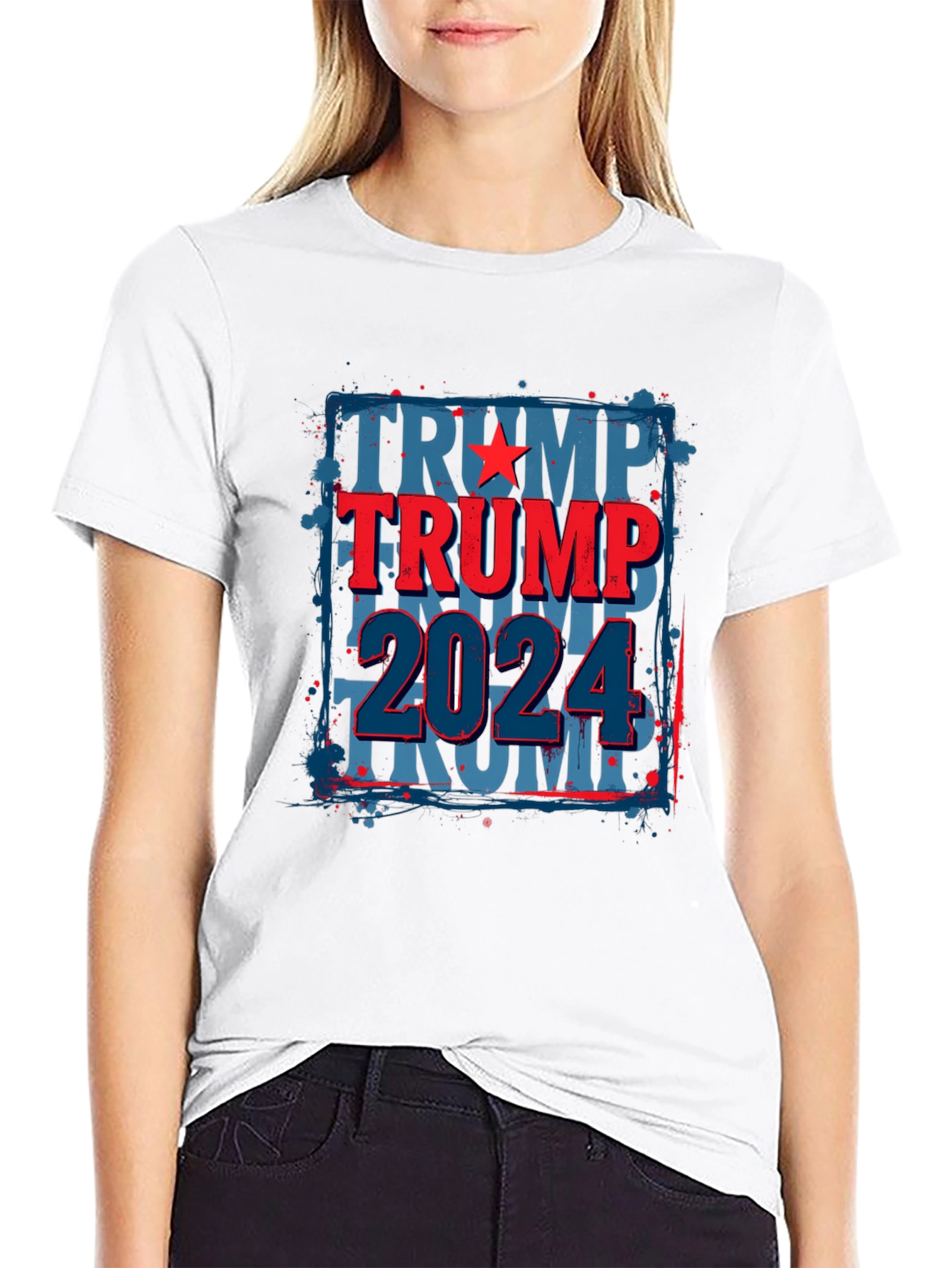Trump 2024 Graphic Tee - Patriotic Black T-Shirt