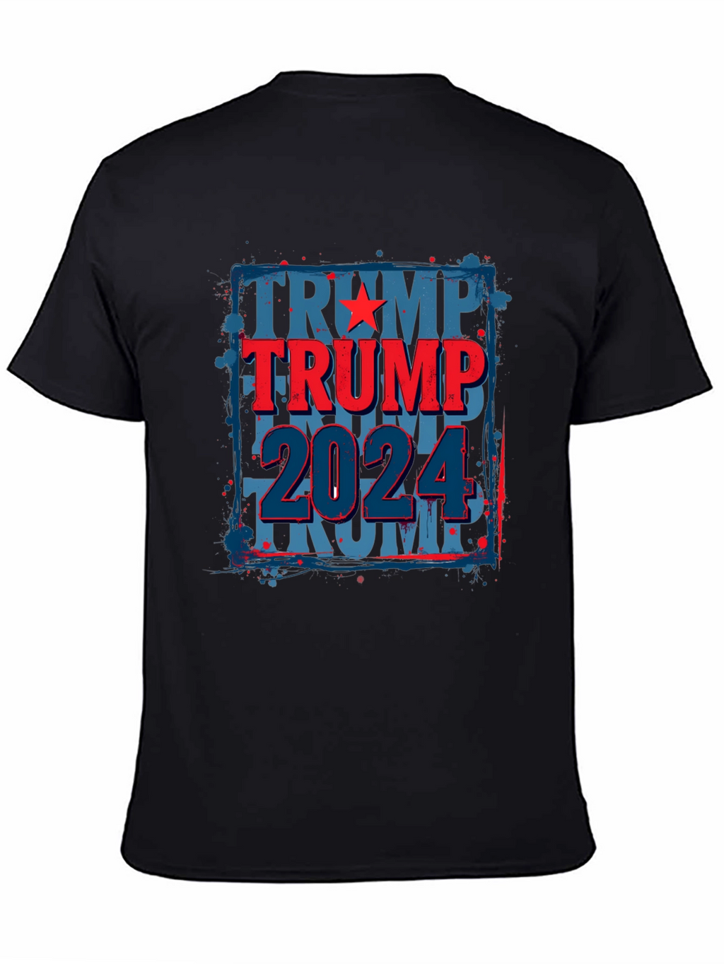 Trump 2024 Graphic Tee - Patriotic Black T-Shirt