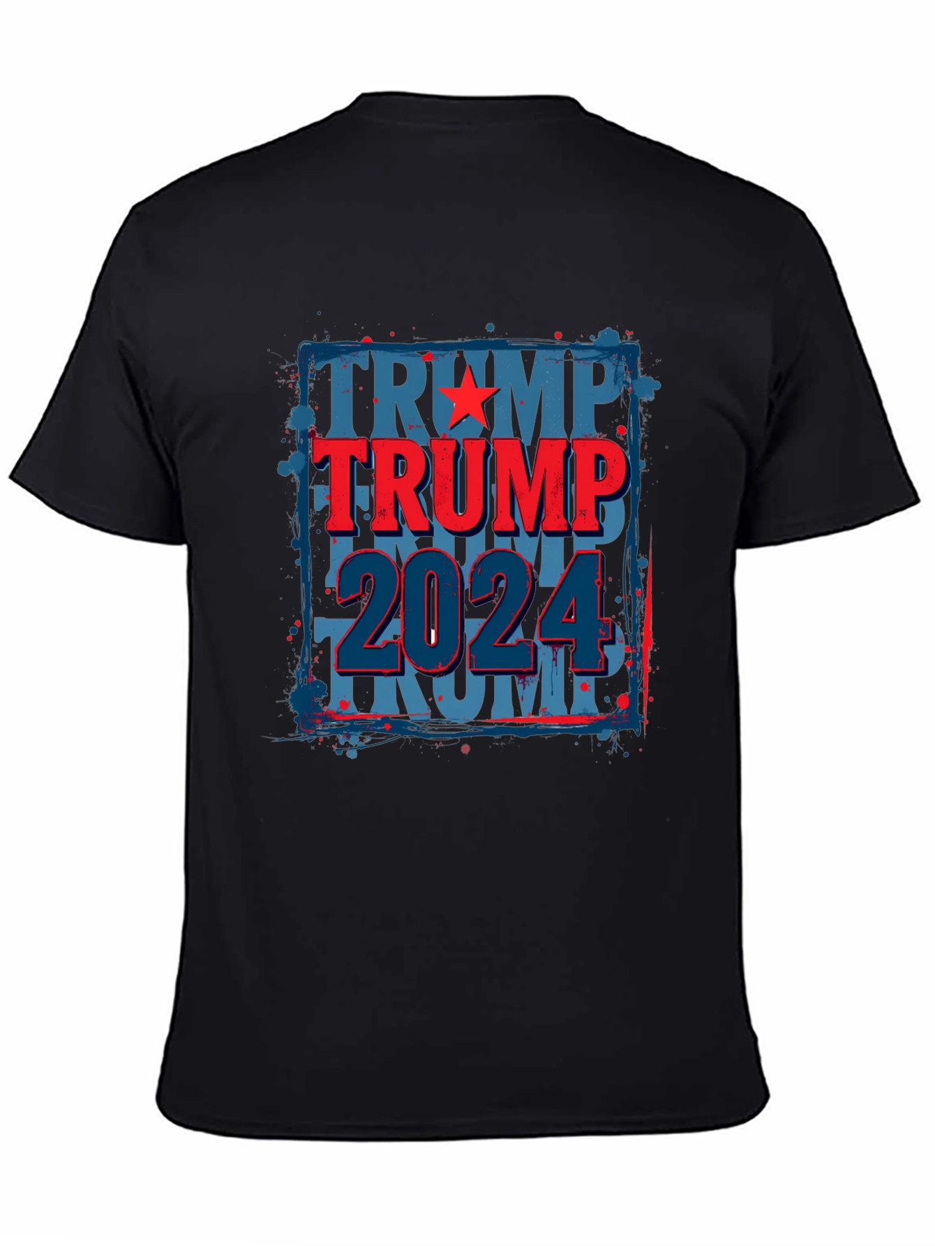 Trump 2024 Graphic Tee - Patriotic Black T-Shirt