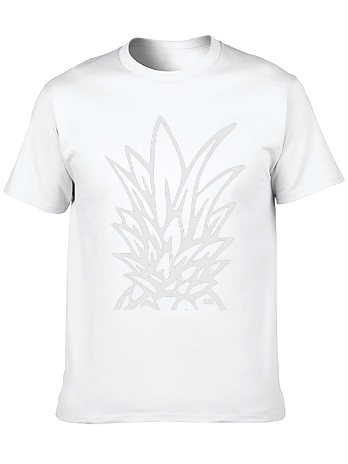 Black Pineapple Graphic Tee - Tropical Style