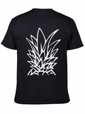Black Pineapple Graphic Tee - Tropical Style