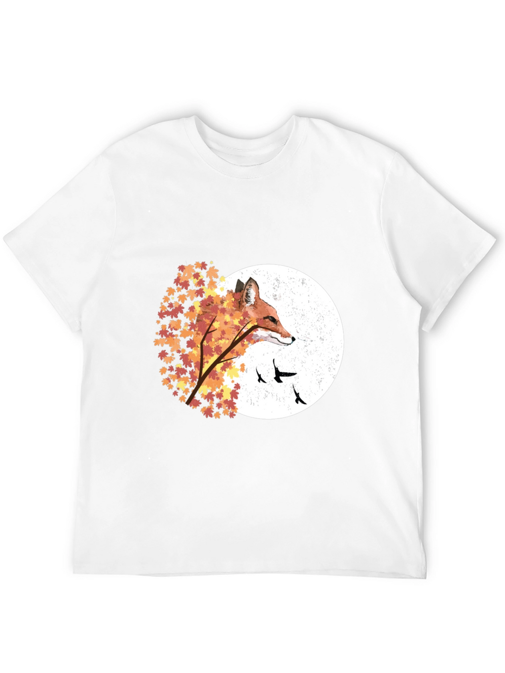 Autumn Fox Graphic Tee - Nature Inspired Design