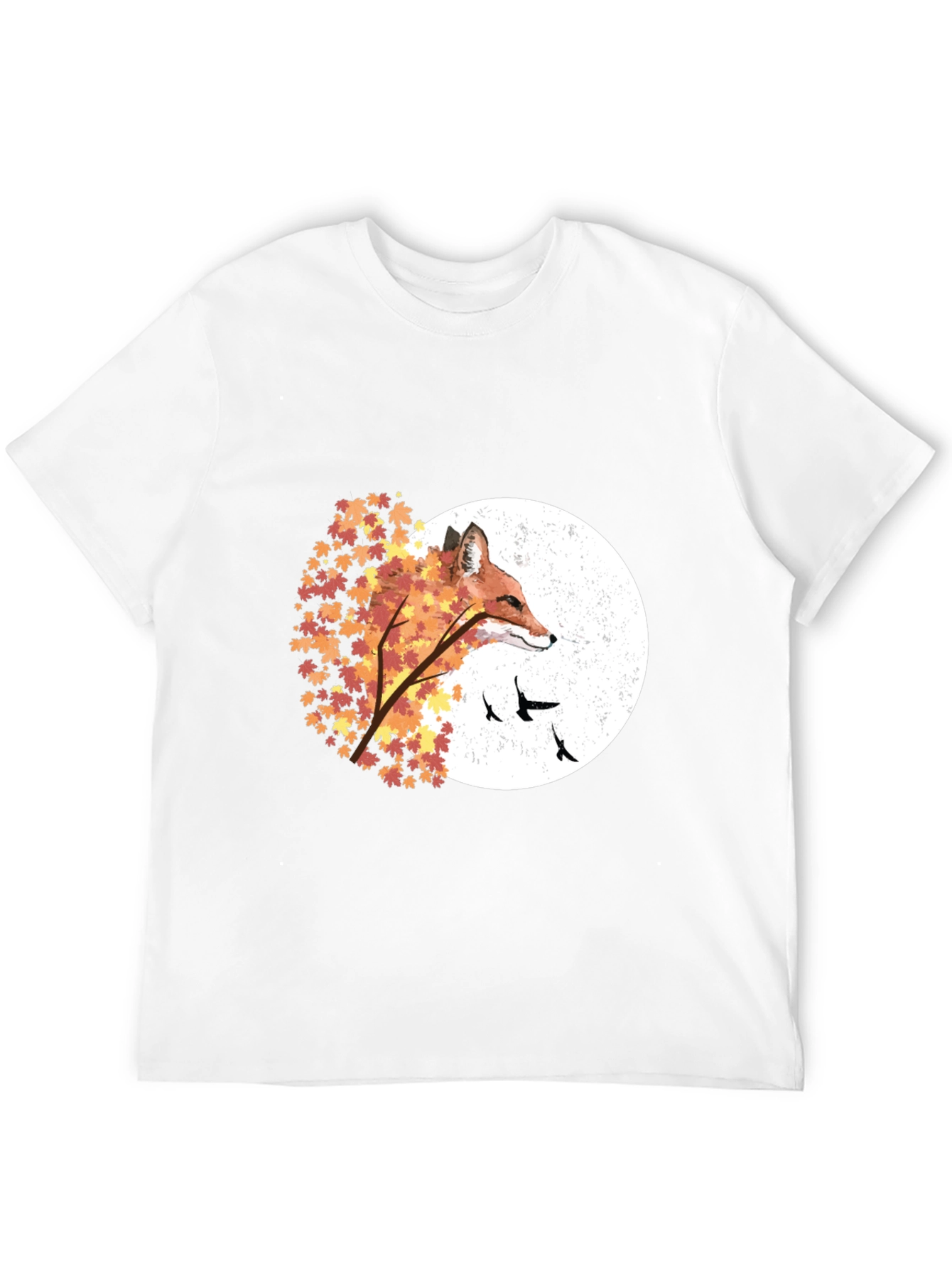 Autumn Fox Graphic Tee - Nature Inspired Design