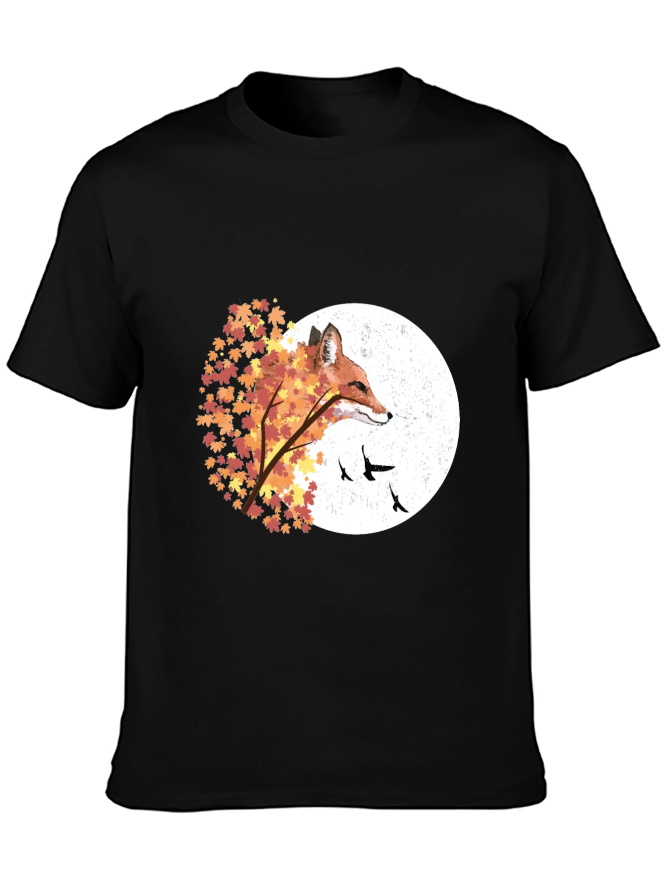 Autumn Fox Graphic Tee - Nature Inspired Design