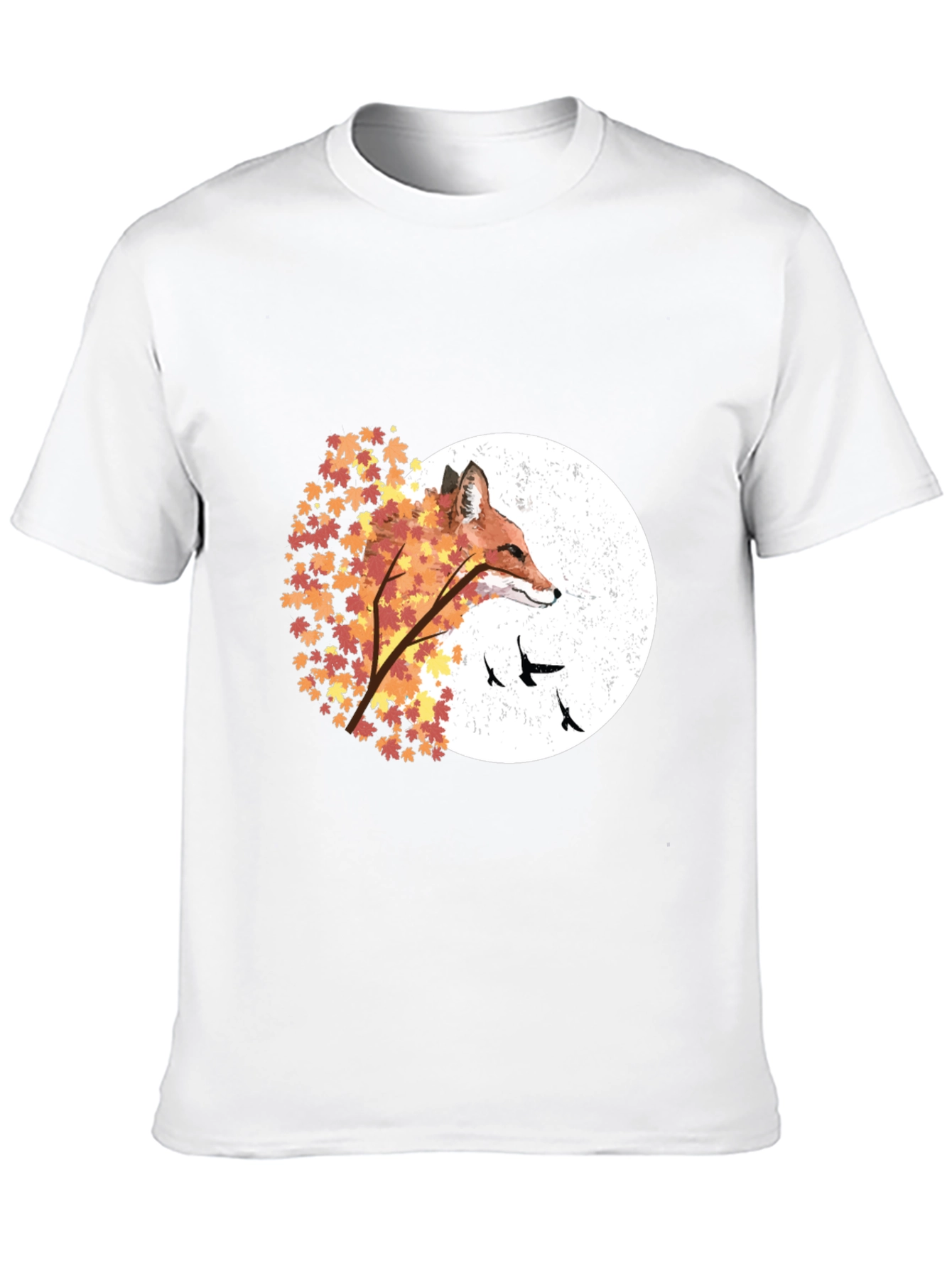 Autumn Fox Graphic Tee - Nature Inspired Design