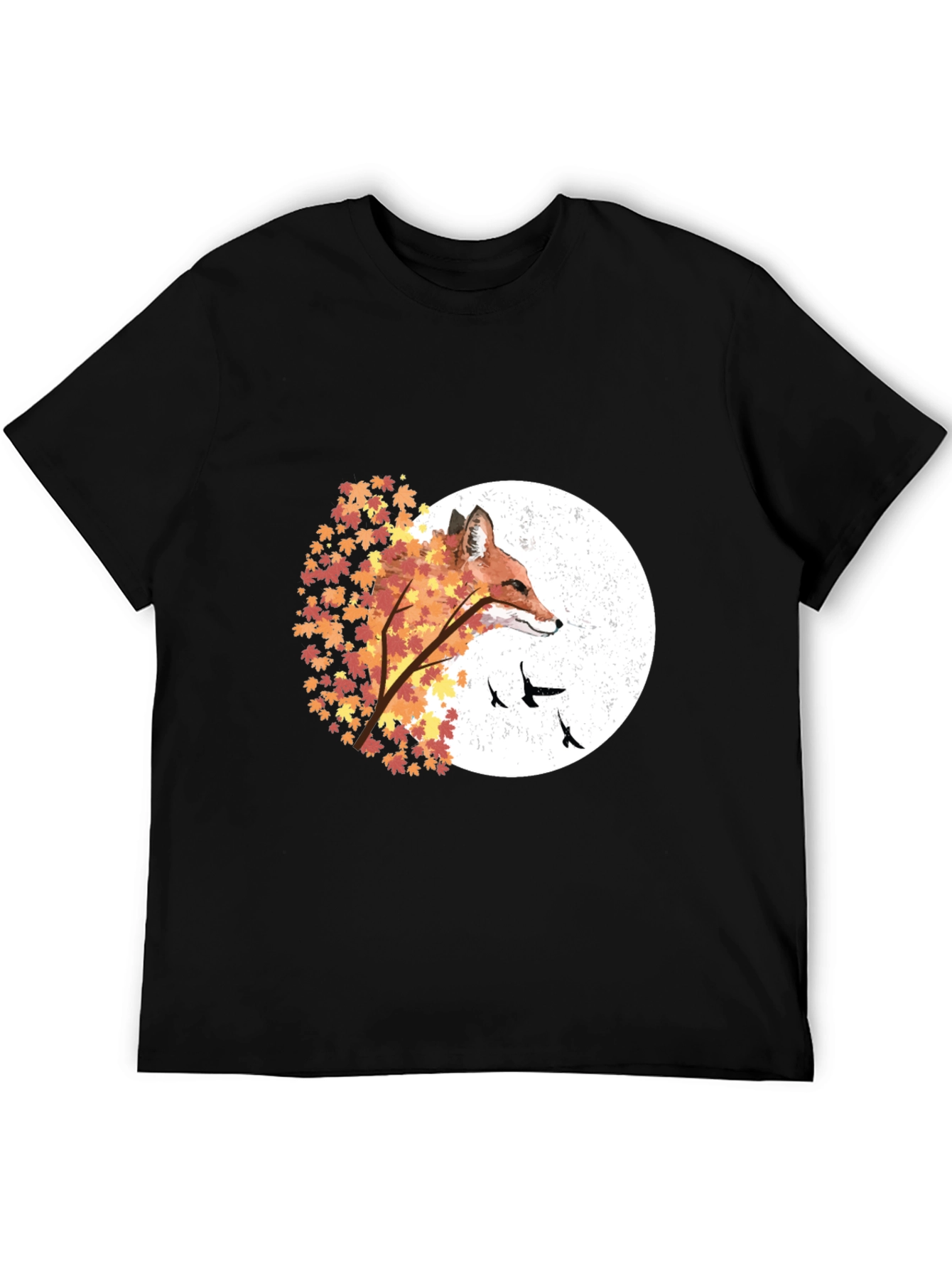 Autumn Fox Graphic Tee - Nature Inspired Design
