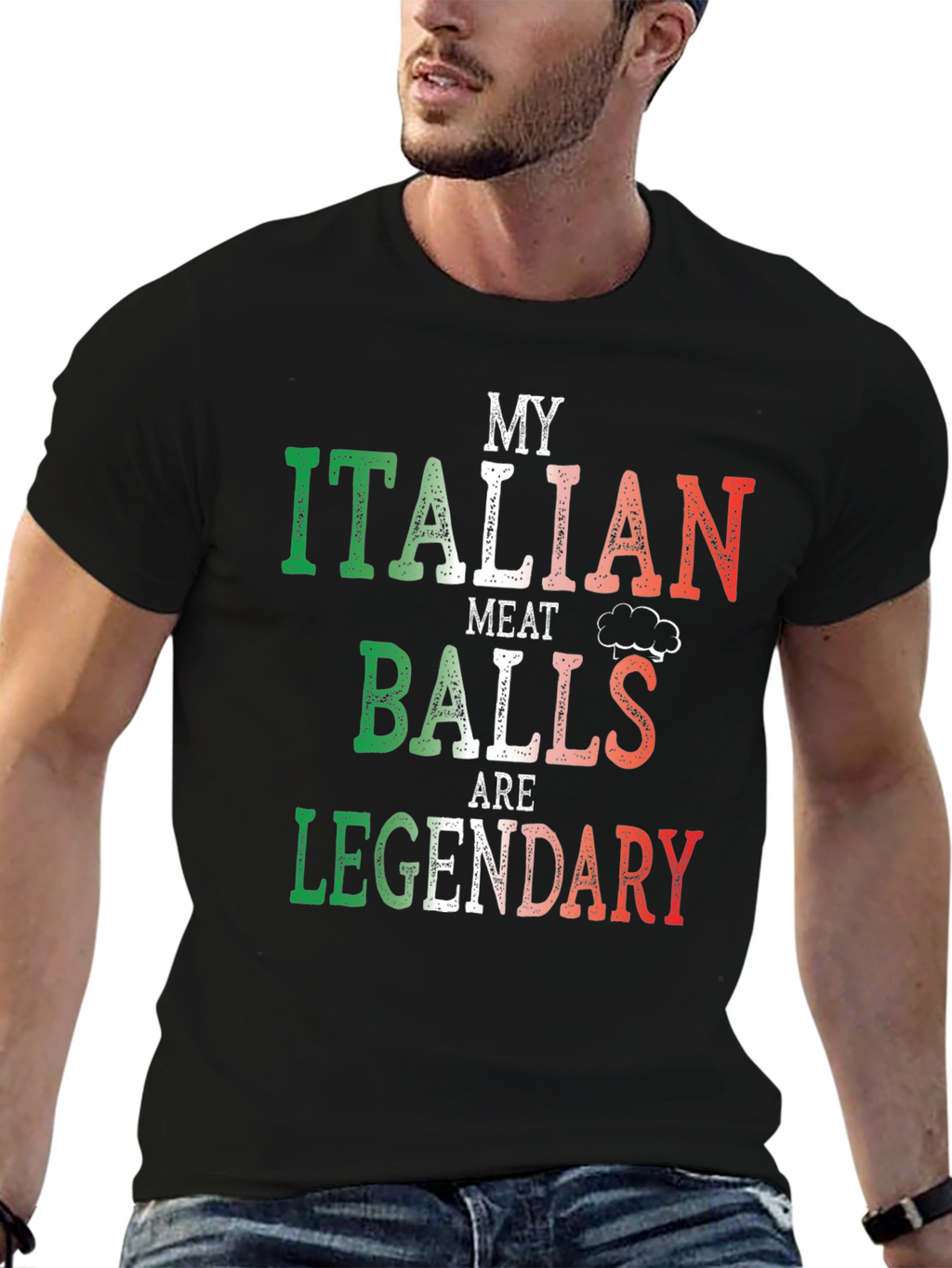 Italian Meatballs T-Shirt - Legendary Funny Foodie Tee
