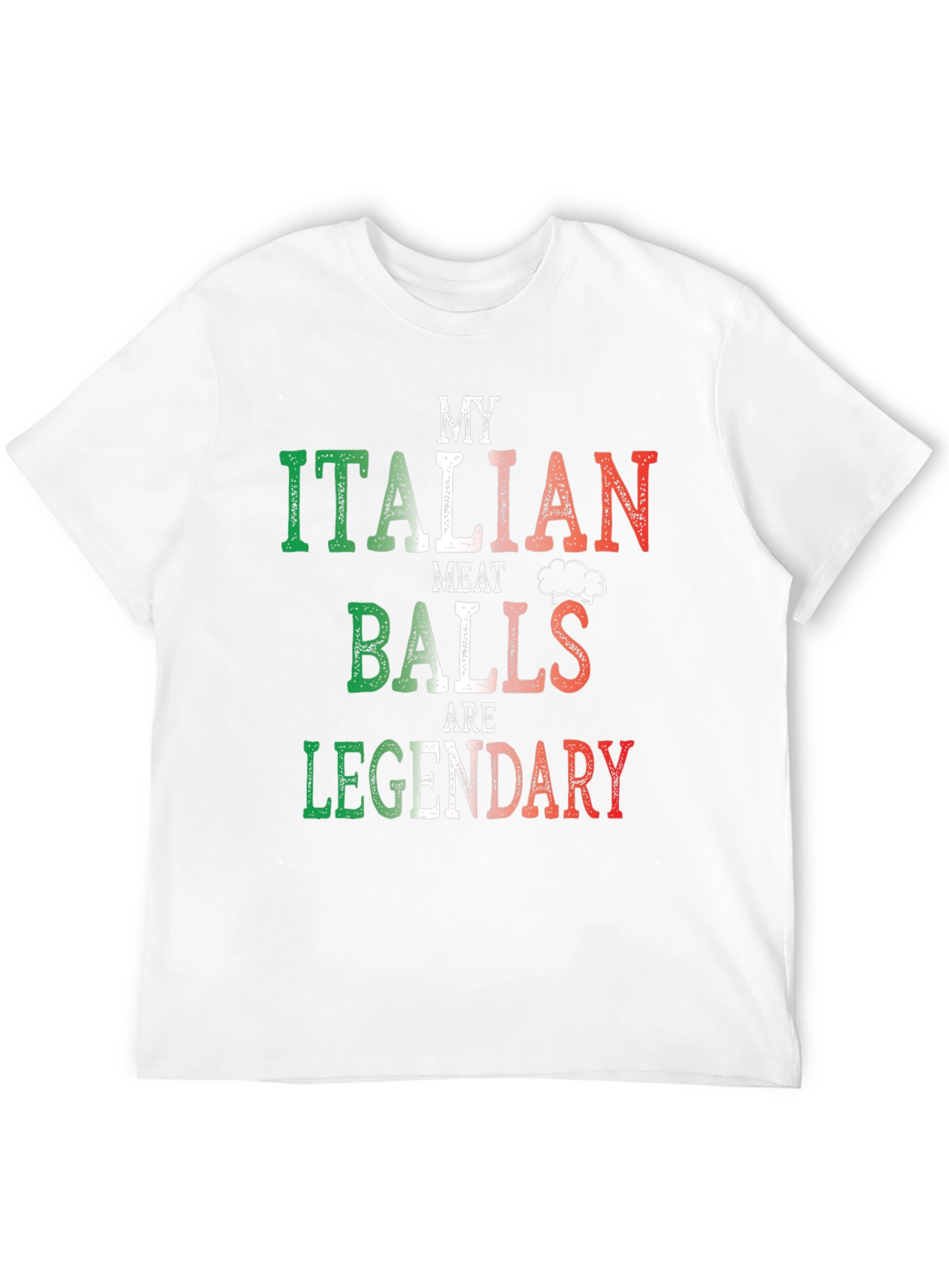 Italian Meatballs T-Shirt - Legendary Funny Foodie Tee