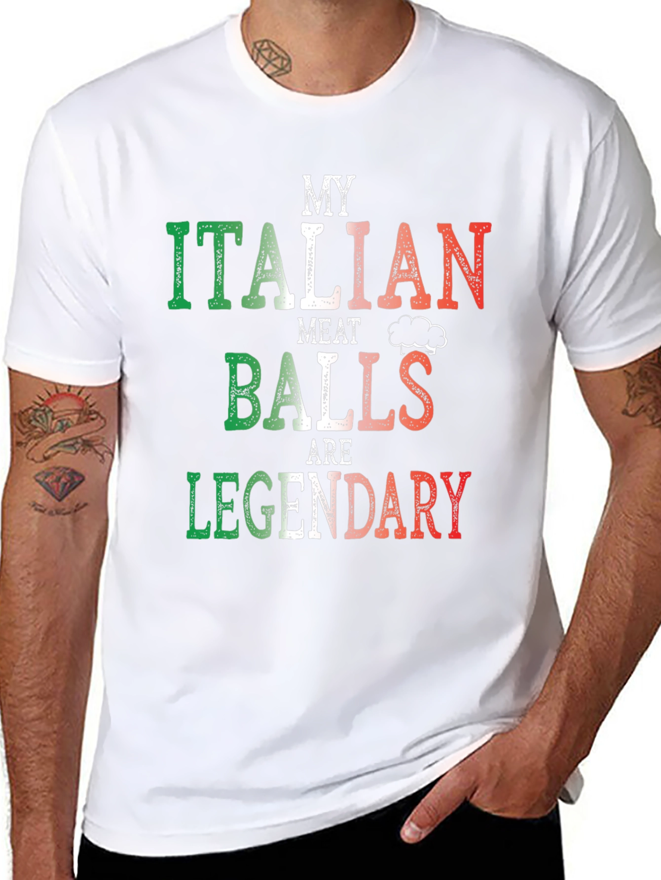 Italian Meatballs T-Shirt - Legendary Funny Foodie Tee