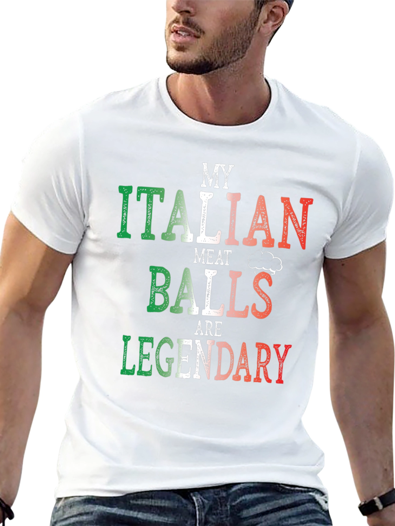Italian Meatballs T-Shirt - Legendary Funny Foodie Tee