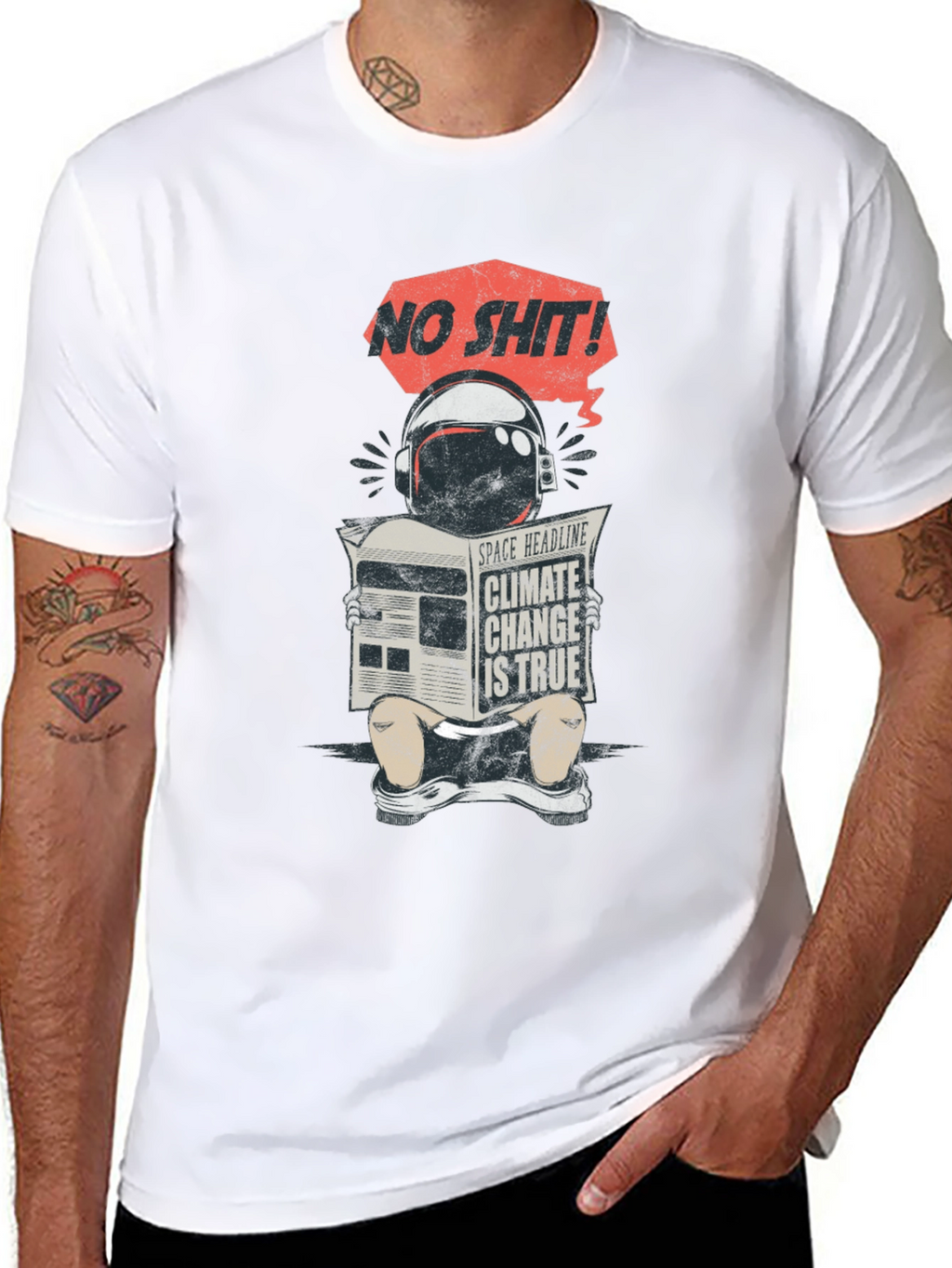 Climate Change Astronaut T-Shirt