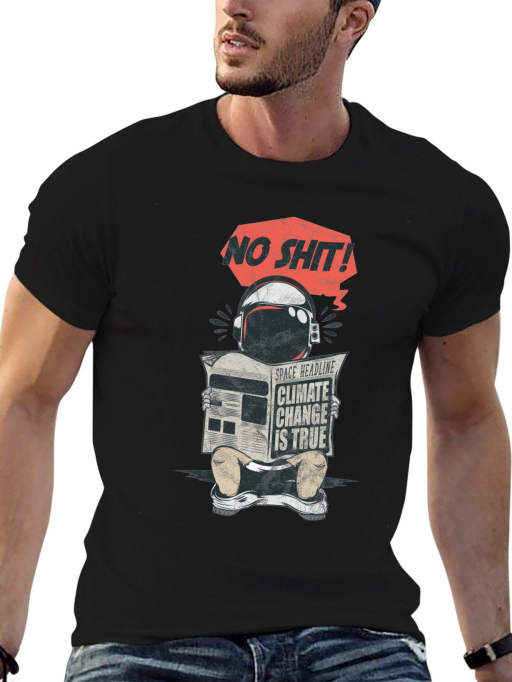 Climate Change Astronaut T-Shirt