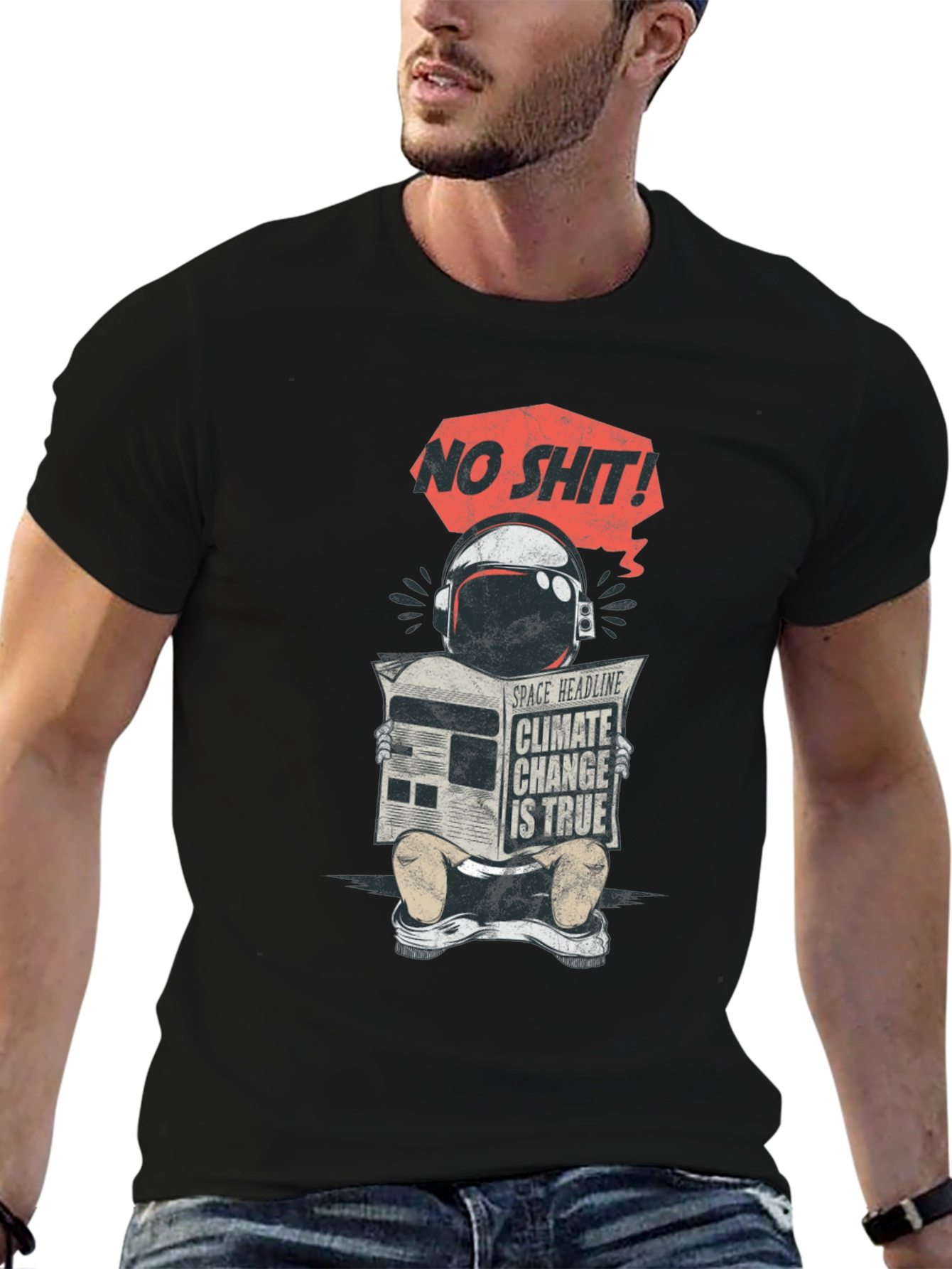 Climate Change Astronaut T-Shirt