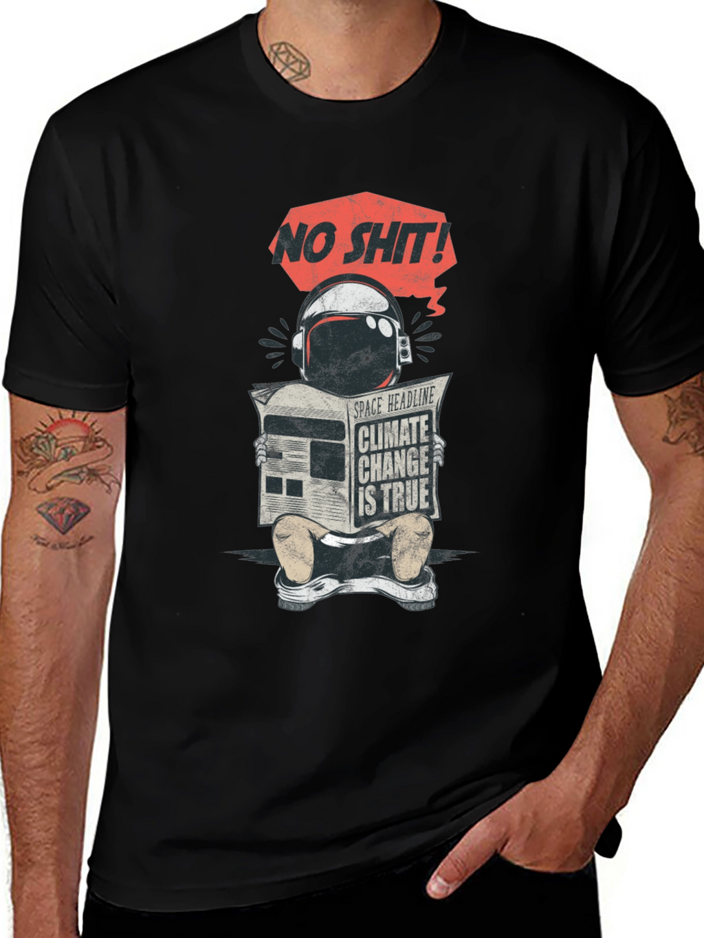 Climate Change Astronaut T-Shirt