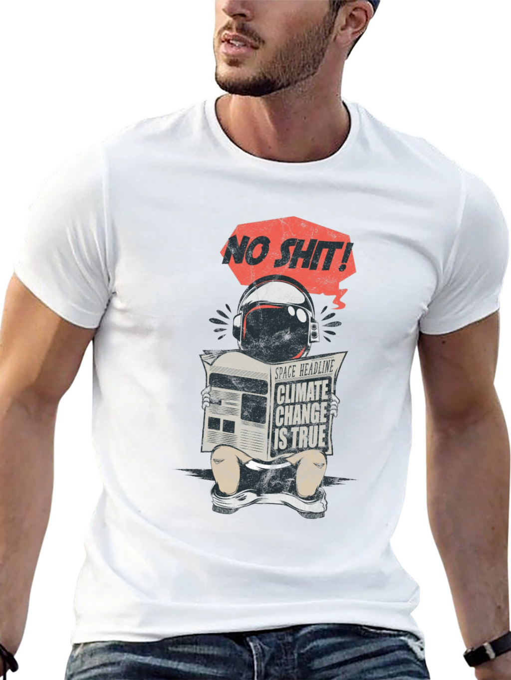Climate Change Astronaut T-Shirt