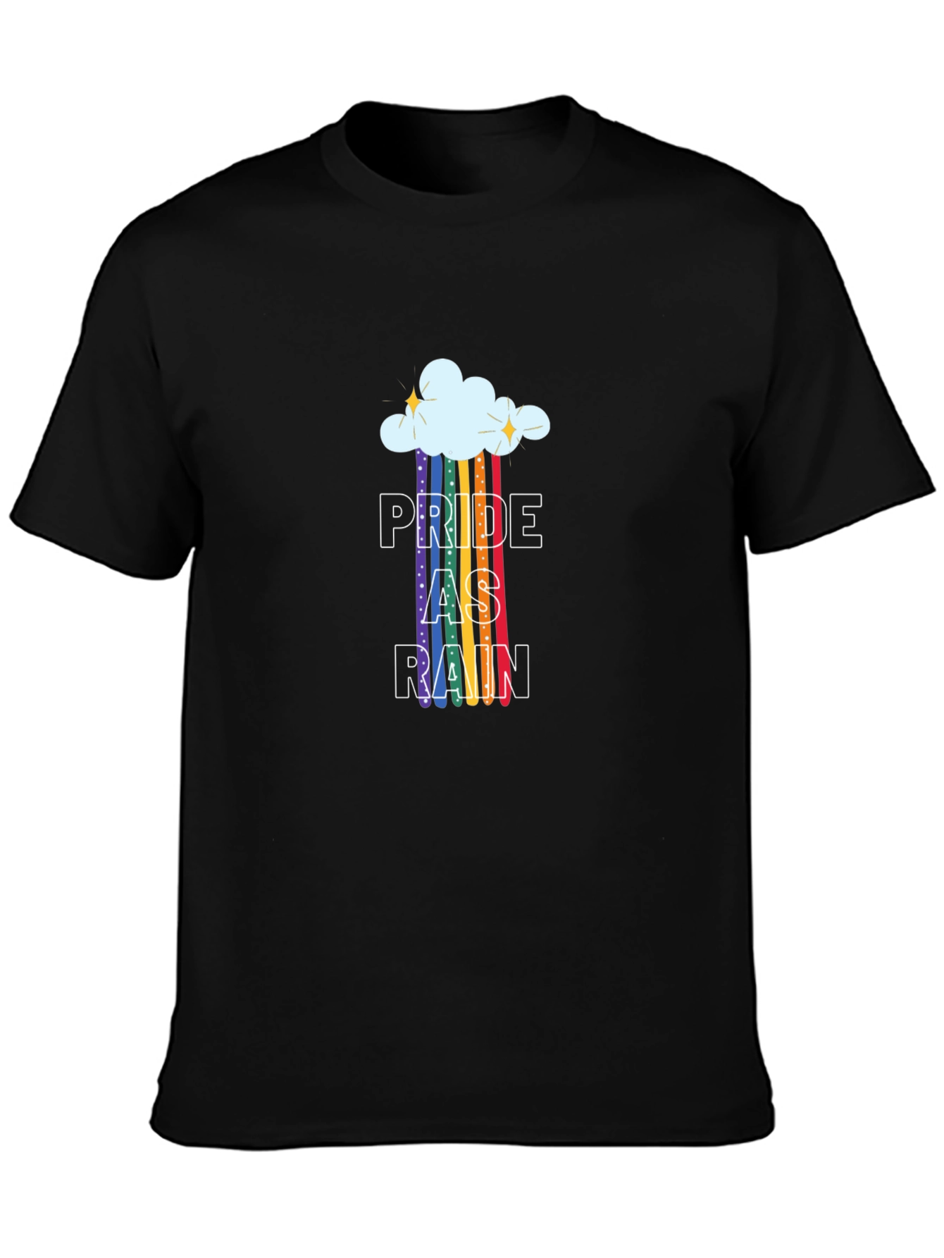 Pride As Rain T-Shirt - LGBTQ+ Rainbow Graphic Tee