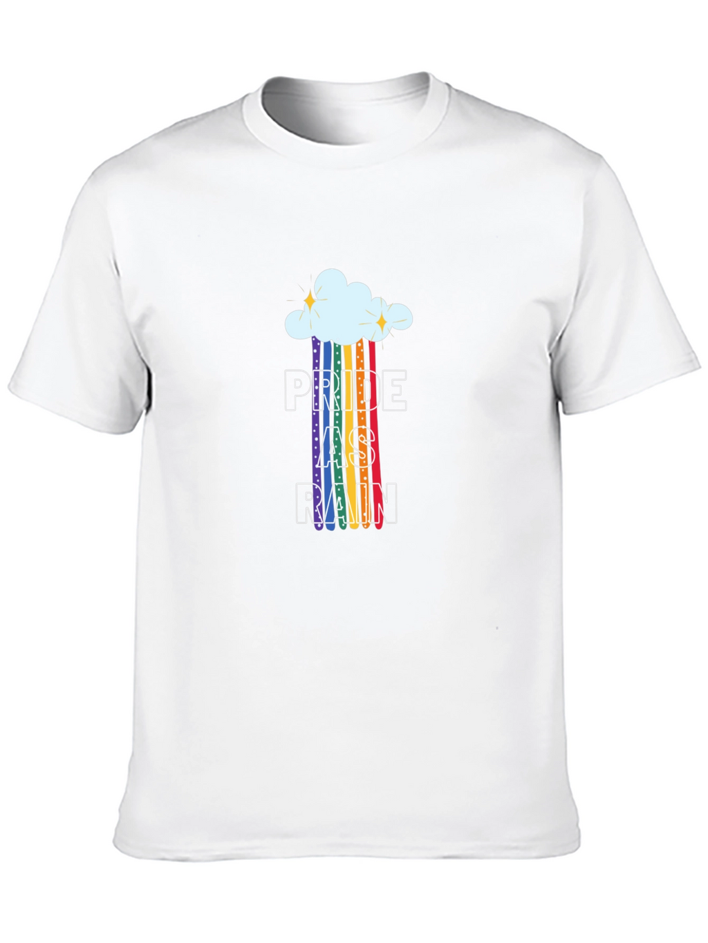 Pride As Rain T-Shirt - LGBTQ+ Rainbow Graphic Tee