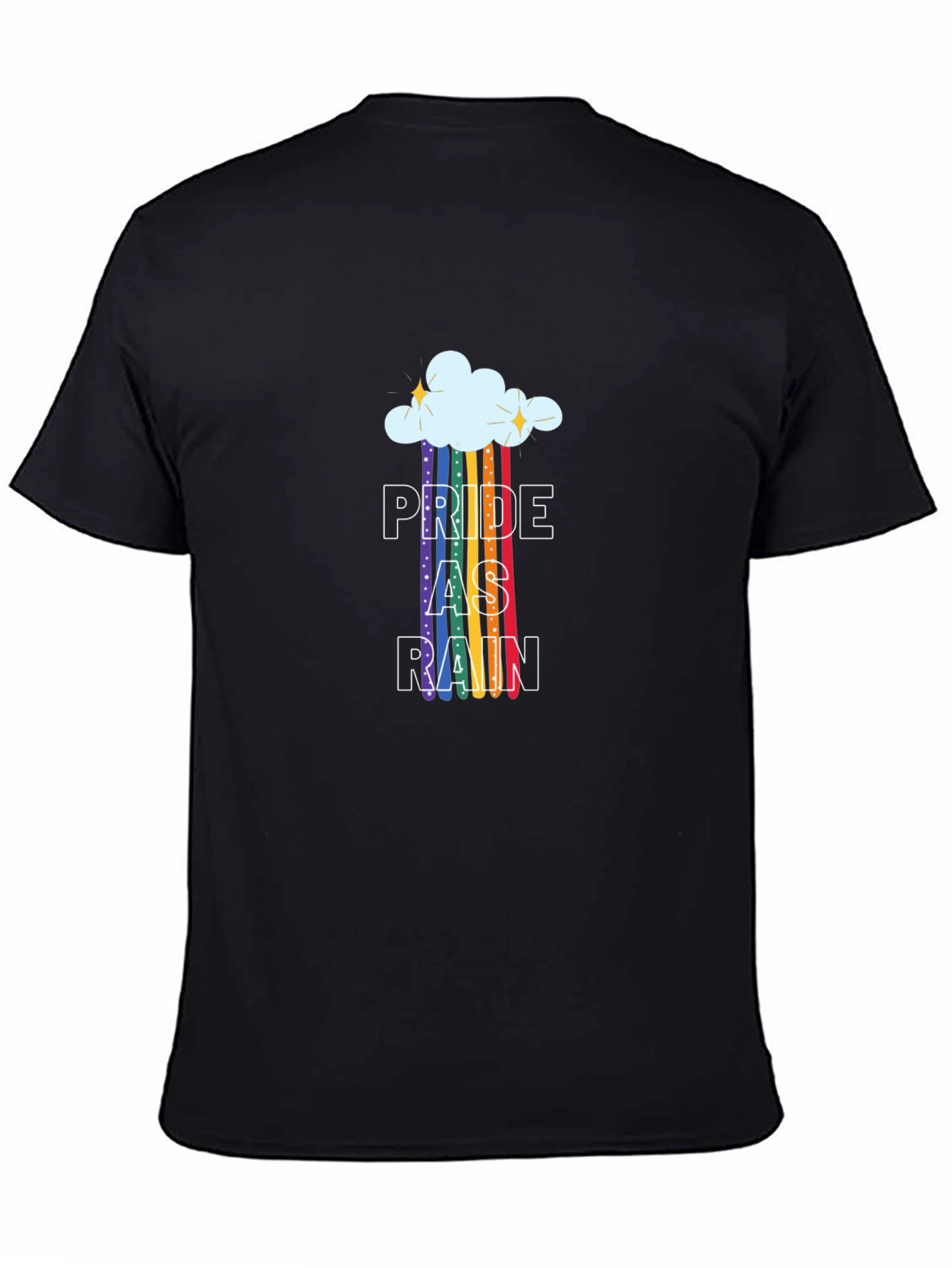 Pride As Rain T-Shirt - LGBTQ+ Rainbow Graphic Tee