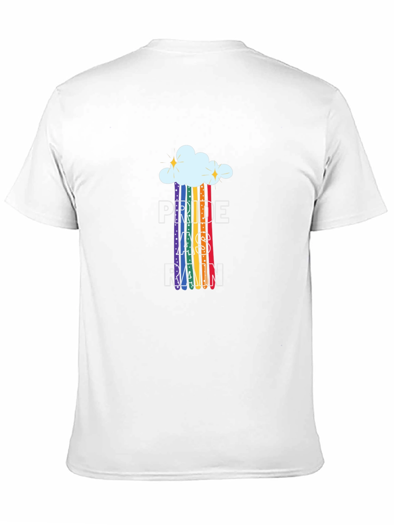 Pride As Rain T-Shirt - LGBTQ+ Rainbow Graphic Tee