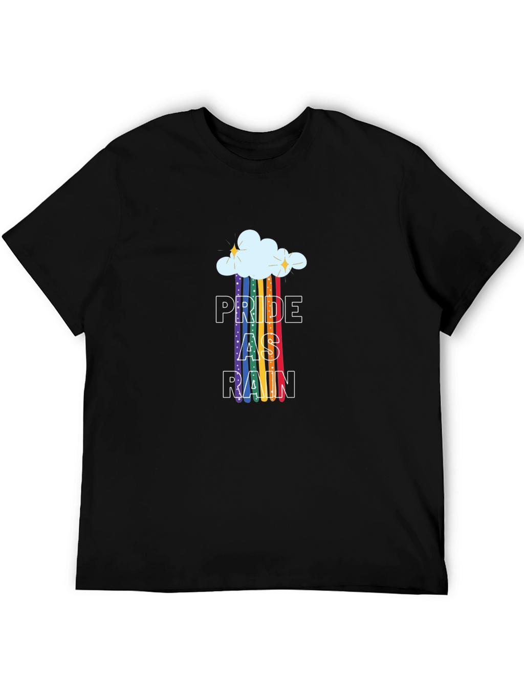 Pride As Rain T-Shirt - LGBTQ+ Rainbow Graphic Tee
