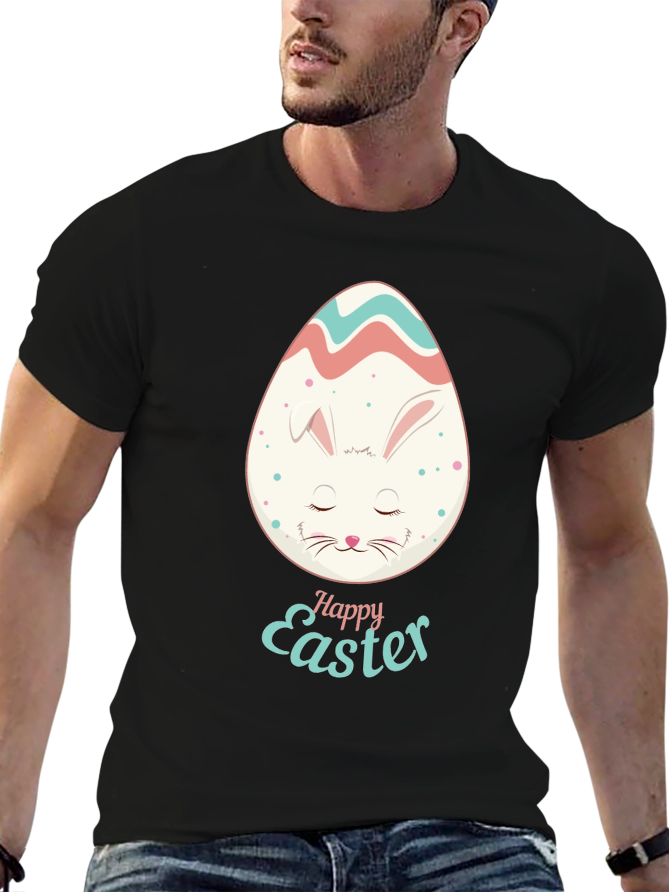 Happy Easter Bunny Egg Graphic Tee