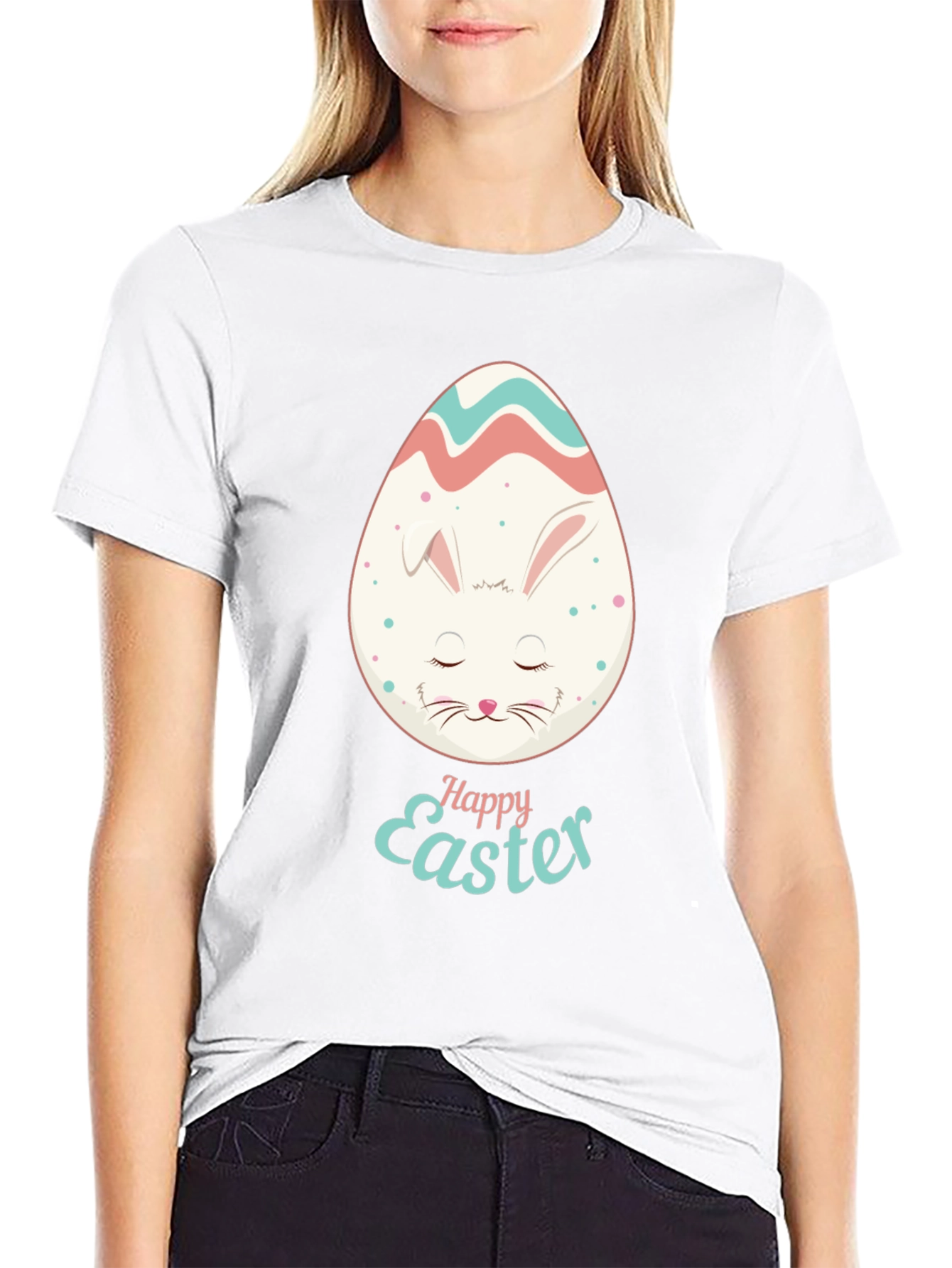 Happy Easter Bunny Egg Graphic Tee