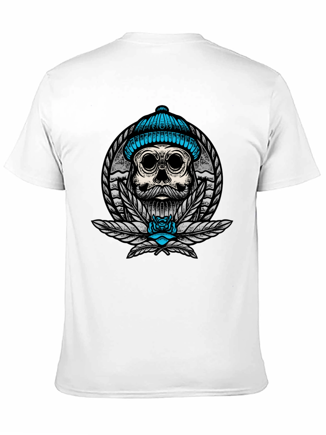 Skull with Beanie Graphic Tee