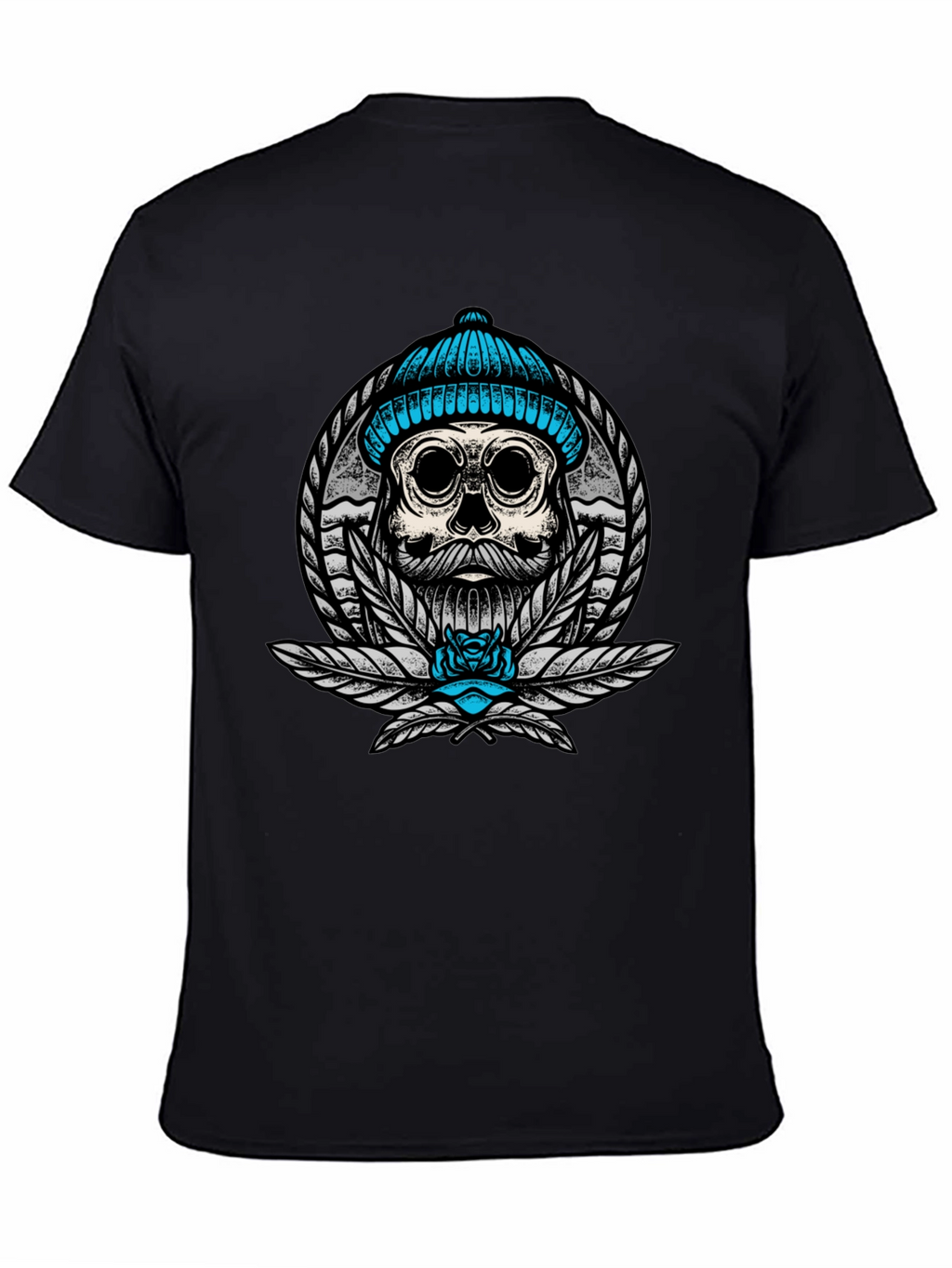 Skull with Beanie Graphic Tee