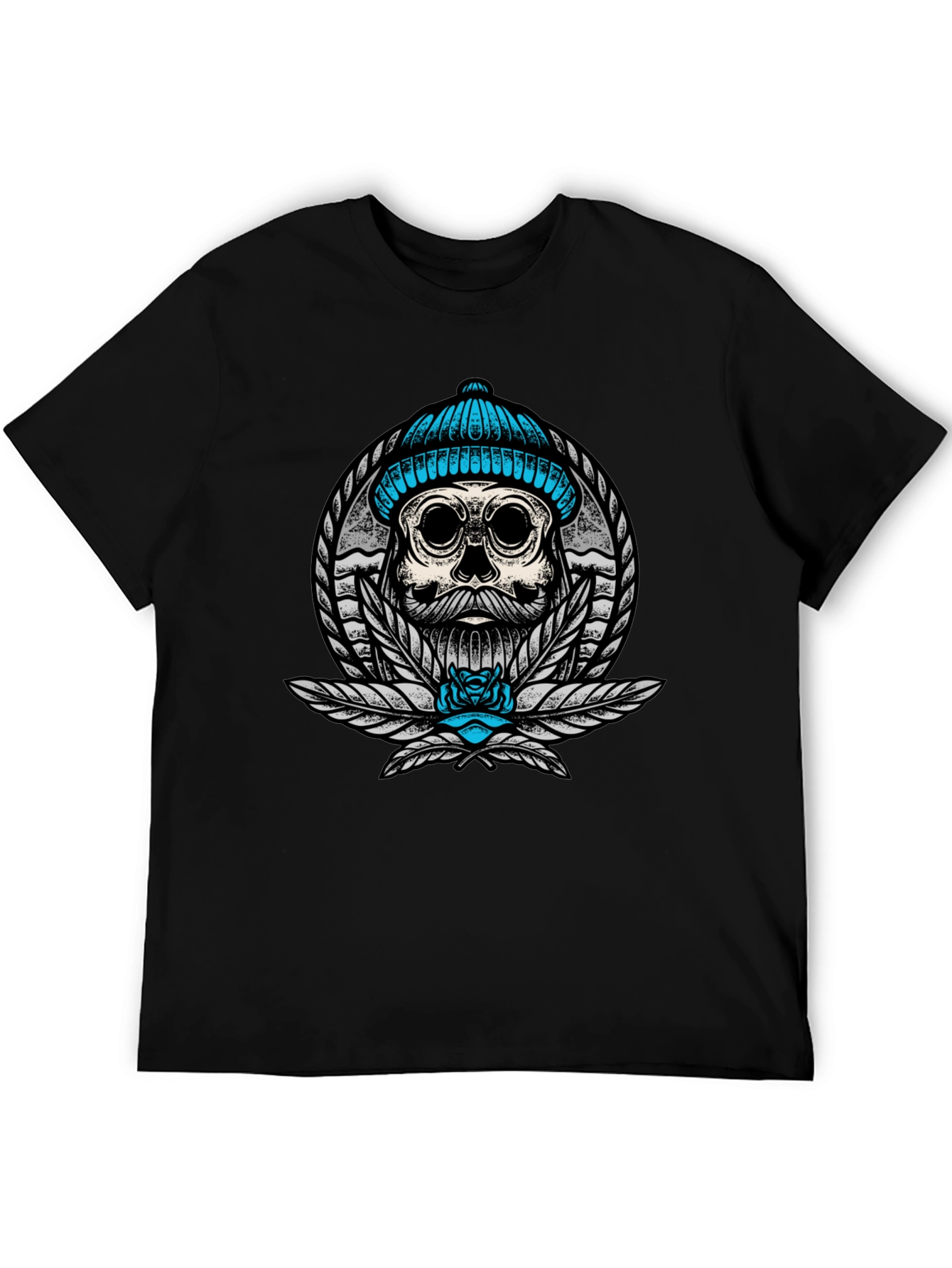 Skull with Beanie Graphic Tee