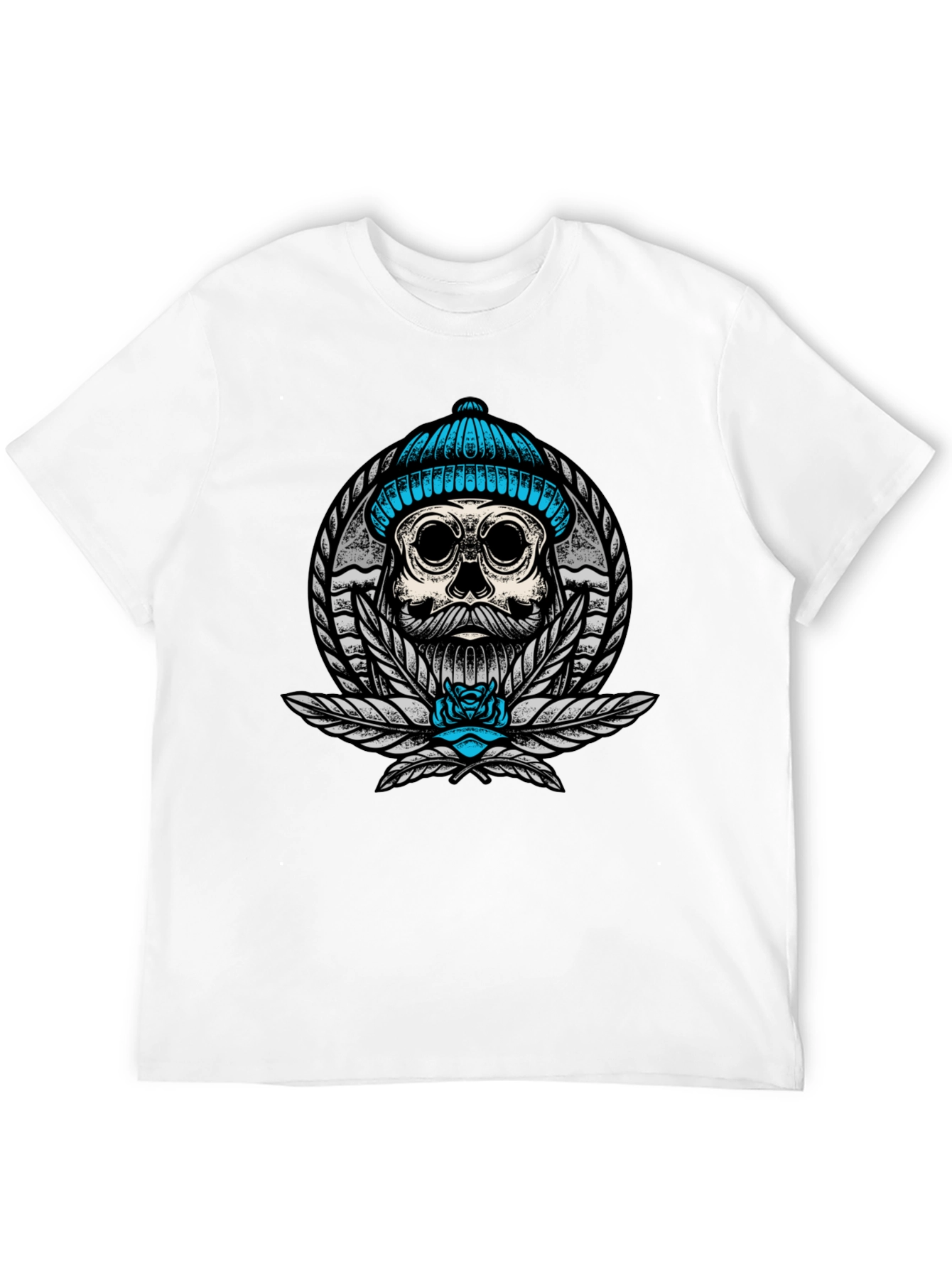 Skull with Beanie Graphic Tee