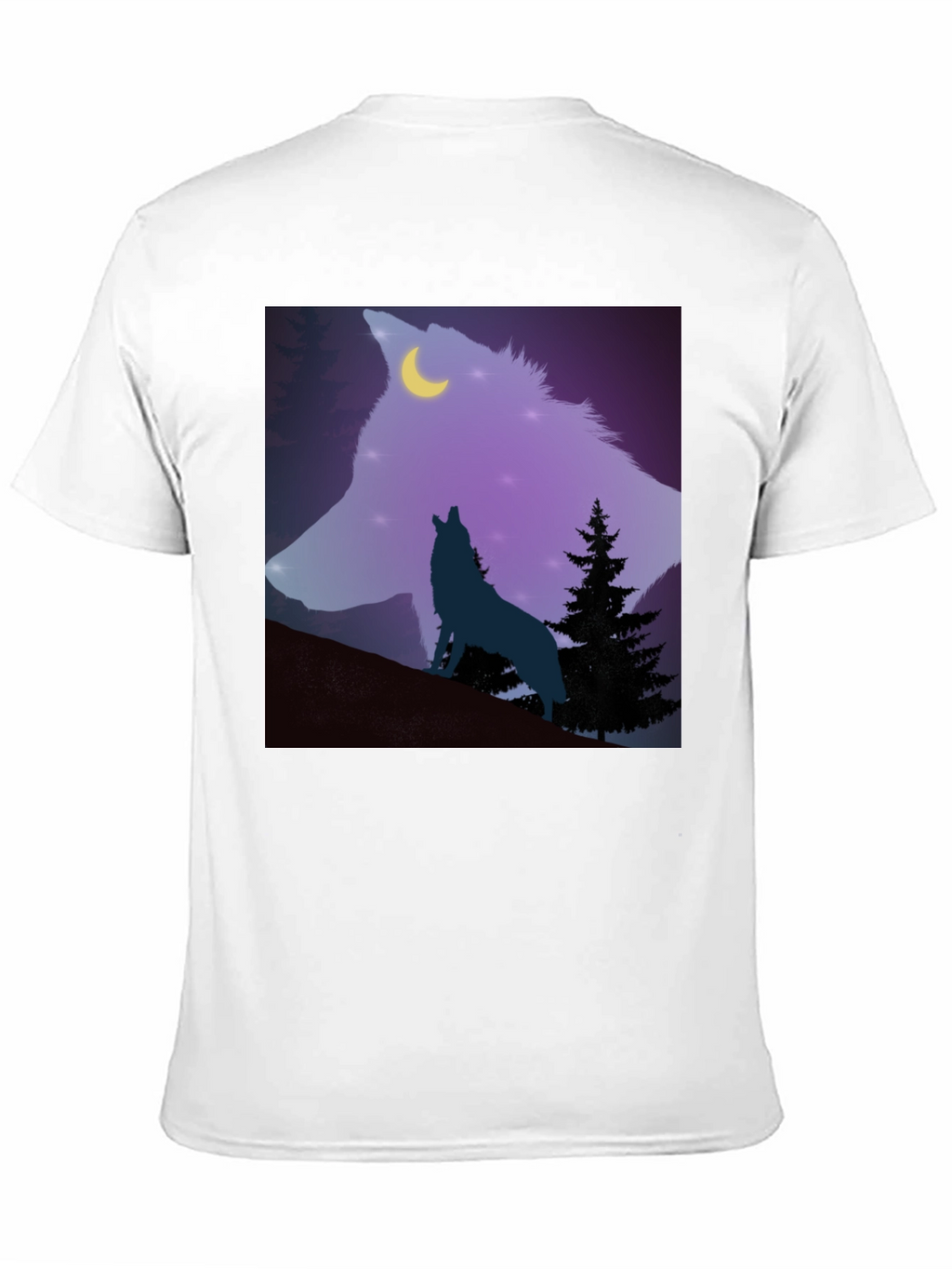 Wolf Moon Graphic Tee - Mens Black T-Shirt