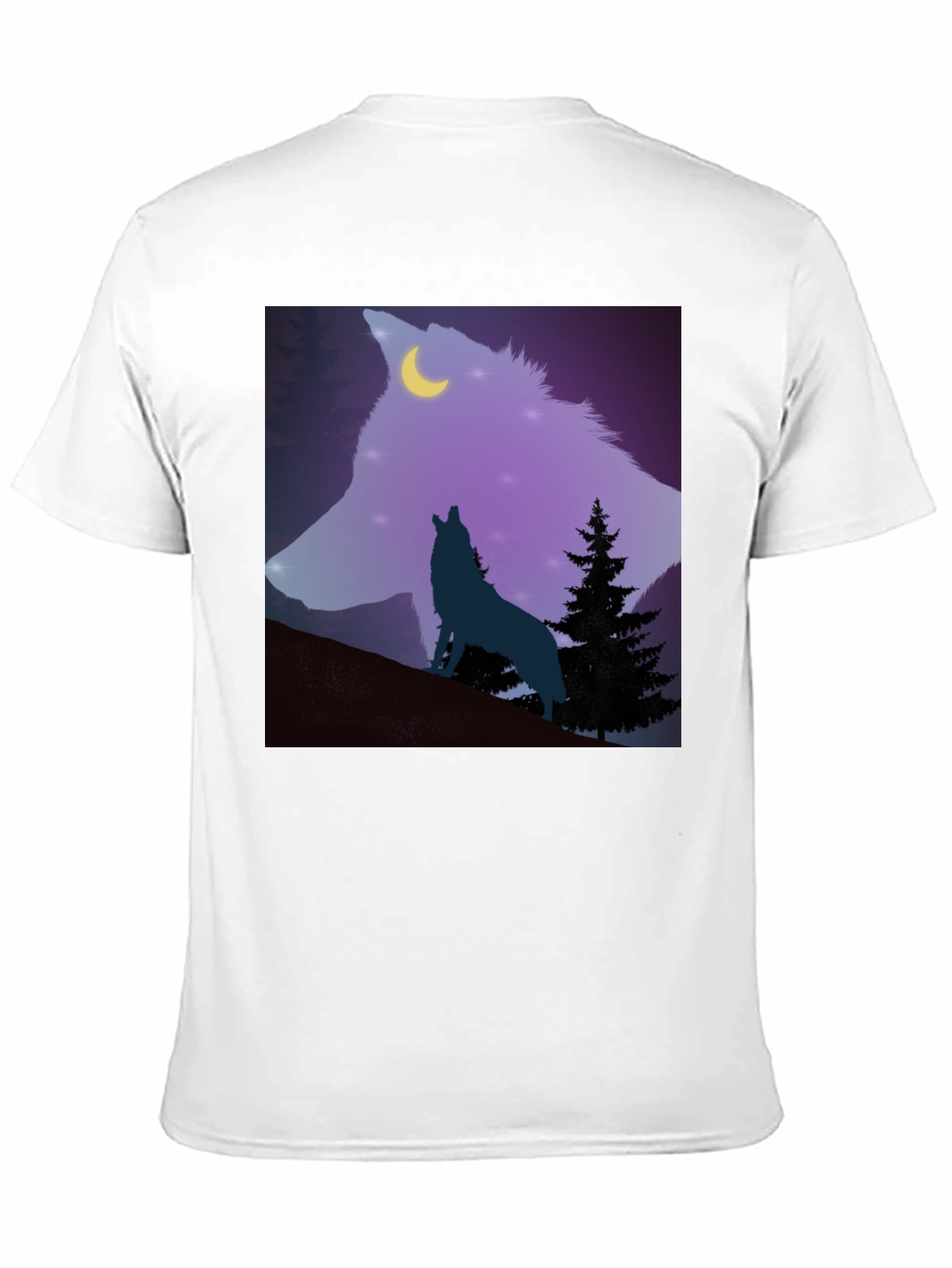 Wolf Moon Graphic Tee - Mens Black T-Shirt