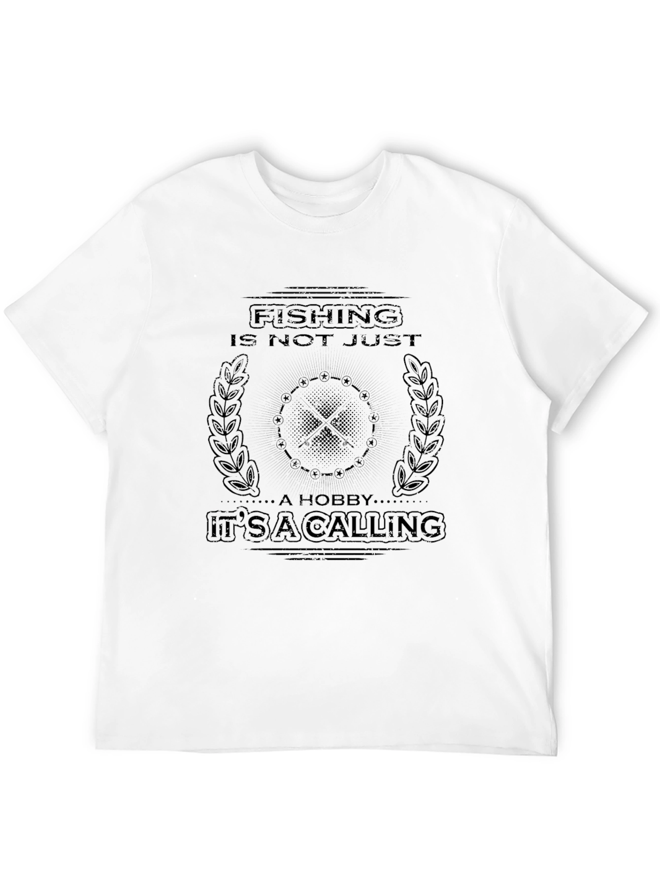 Fishing is a Calling Black T-Shirt