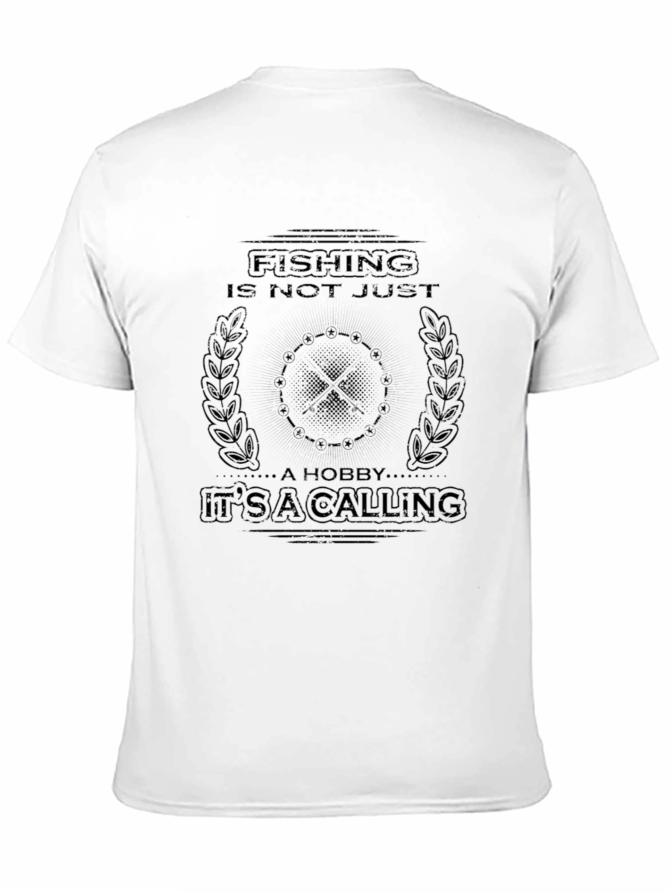 Fishing is a Calling Black T-Shirt