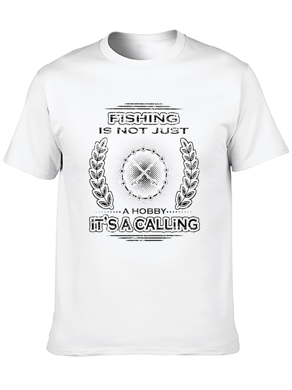 Fishing is a Calling Black T-Shirt