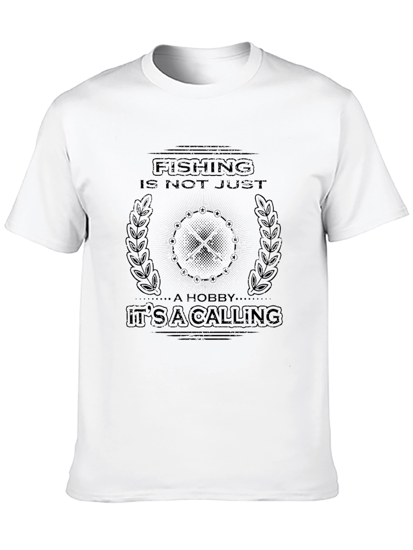 Fishing is a Calling Black T-Shirt