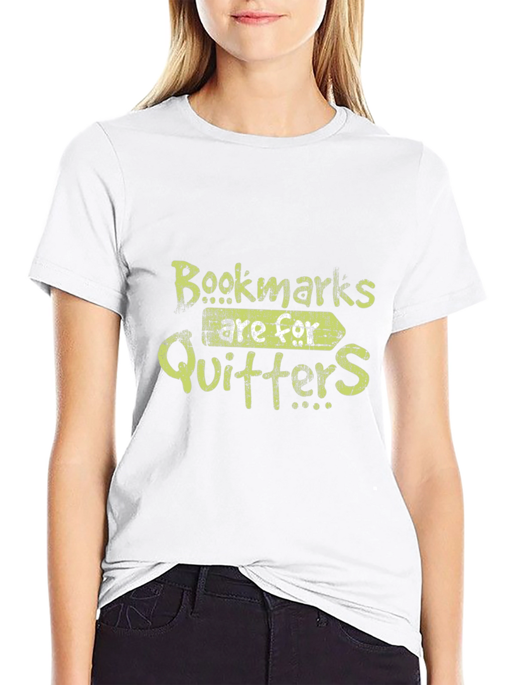Bookmarks Are For Quitters Funny Graphic T-Shirt