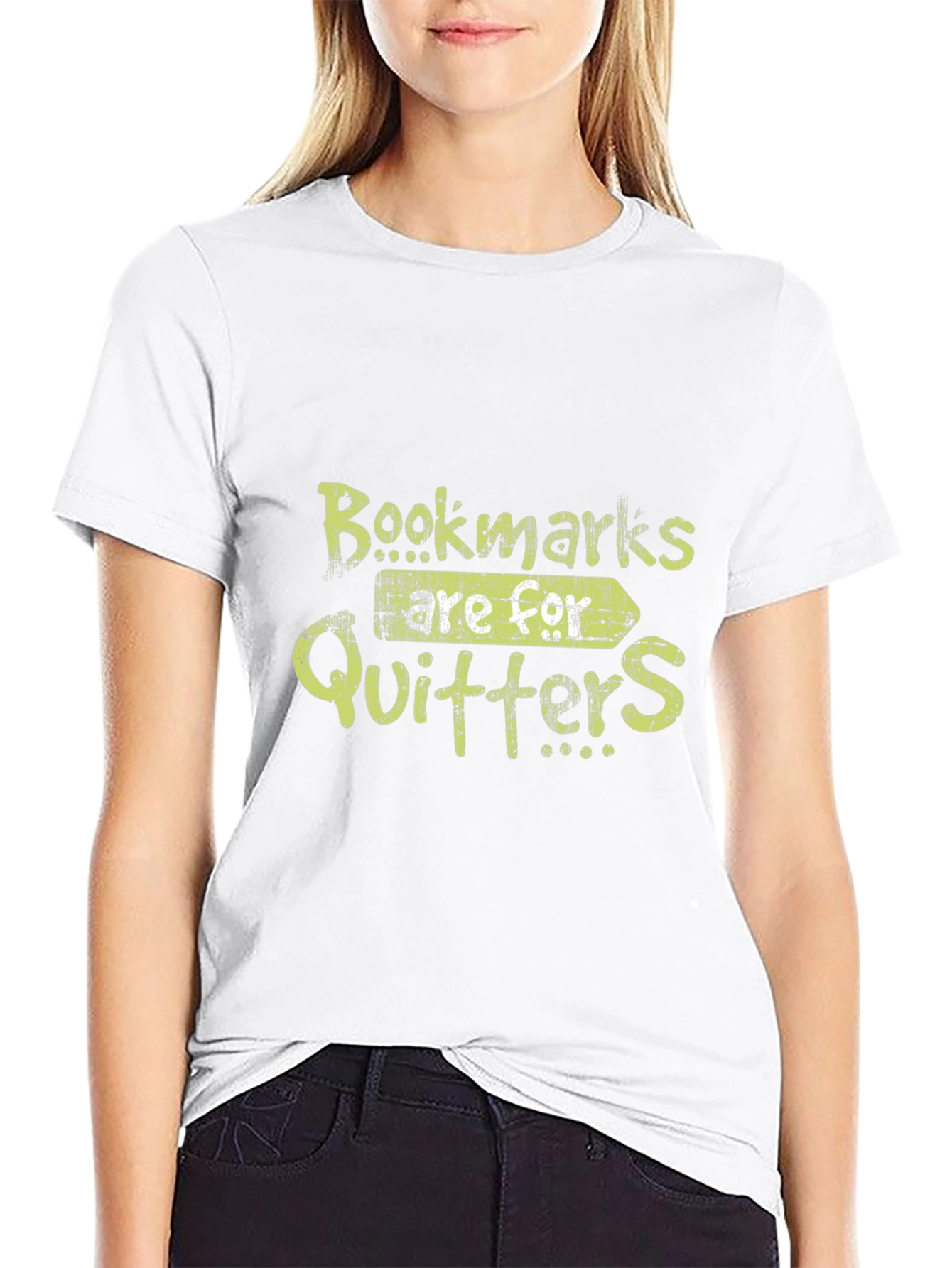Bookmarks Are For Quitters Funny Graphic T-Shirt