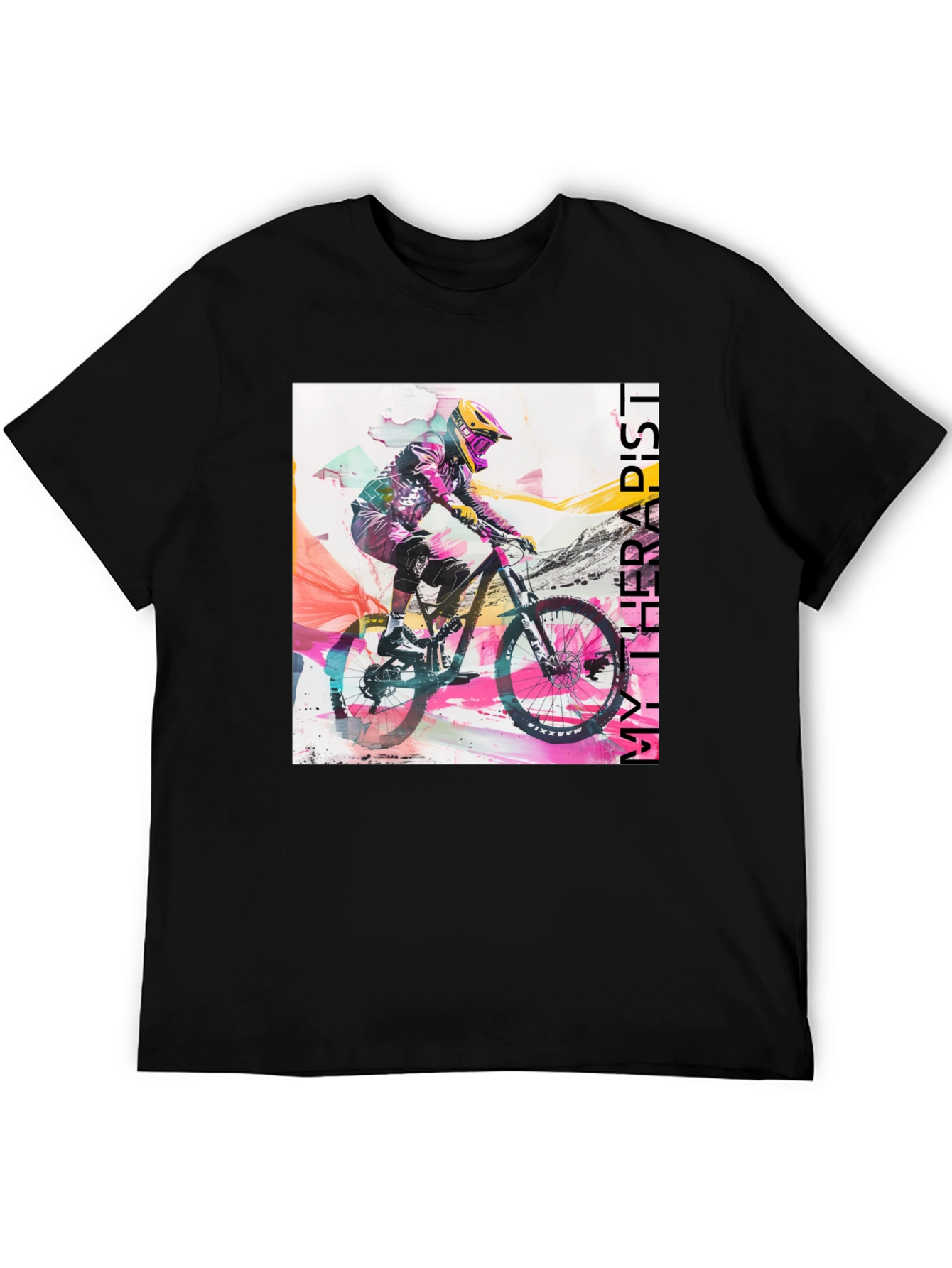 Mountain Bike Therapy Tee - Ride Your Worries Away