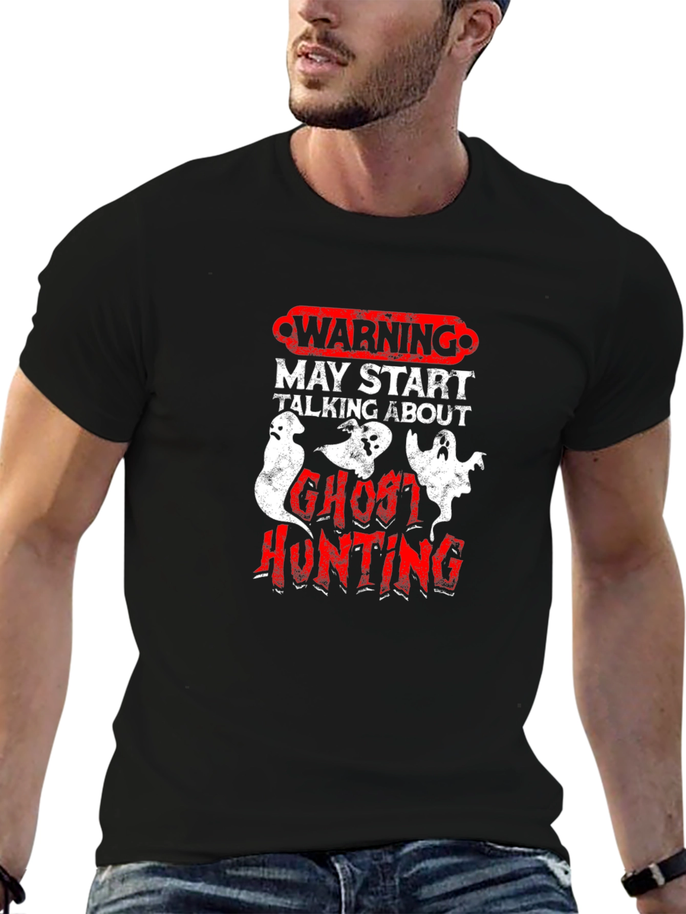 Ghost Hunting Warning T-Shirt
