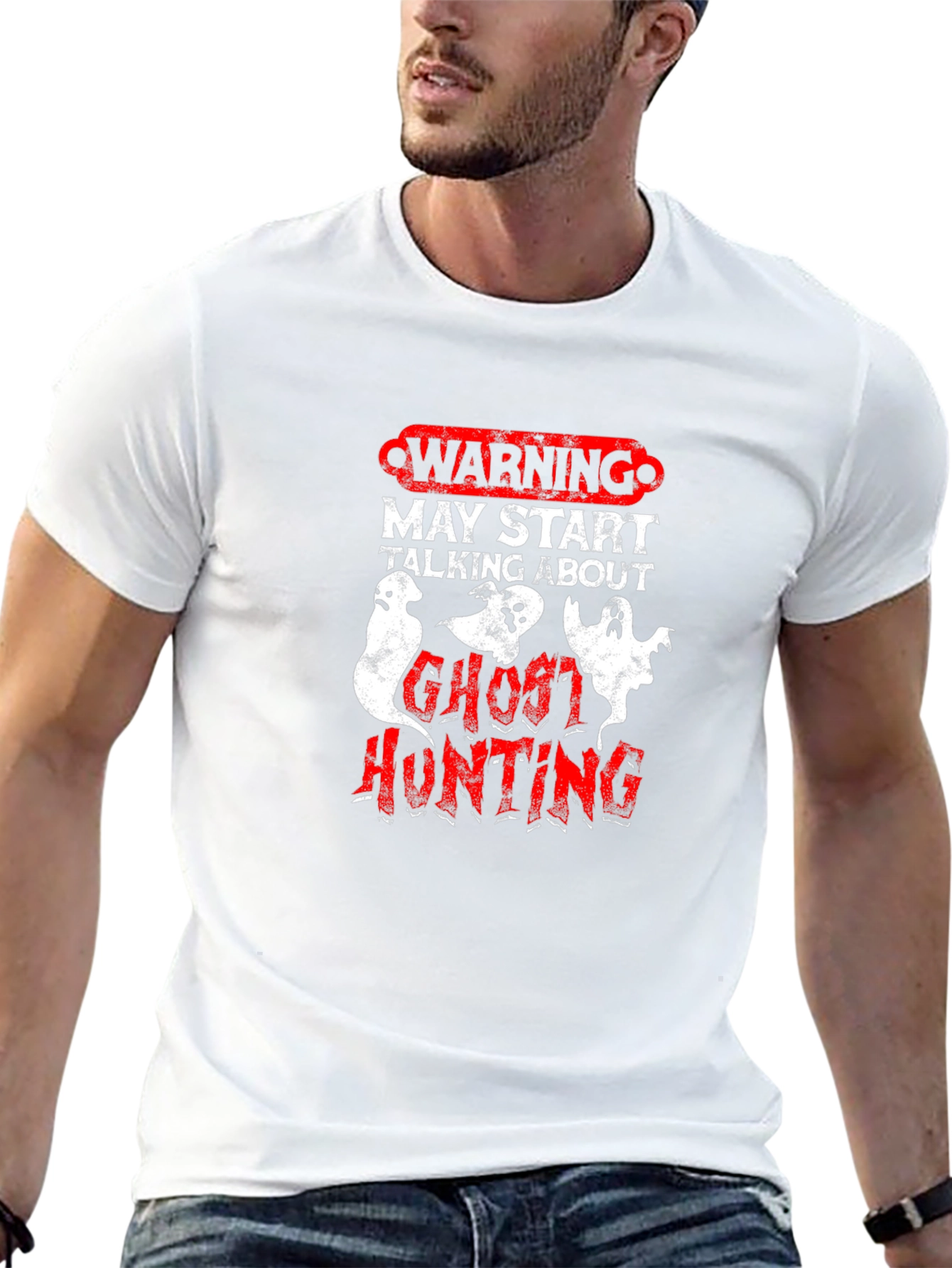 Ghost Hunting Warning T-Shirt