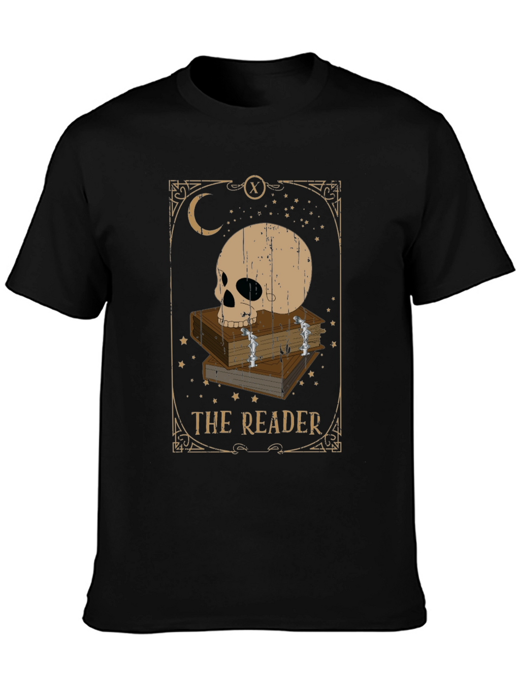 The Reader Tarot Card T-Shirt - Stylish Gothic Apparel