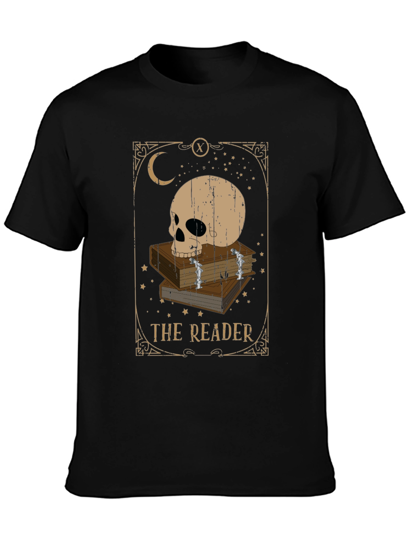 The Reader Tarot Card T-Shirt - Stylish Gothic Apparel