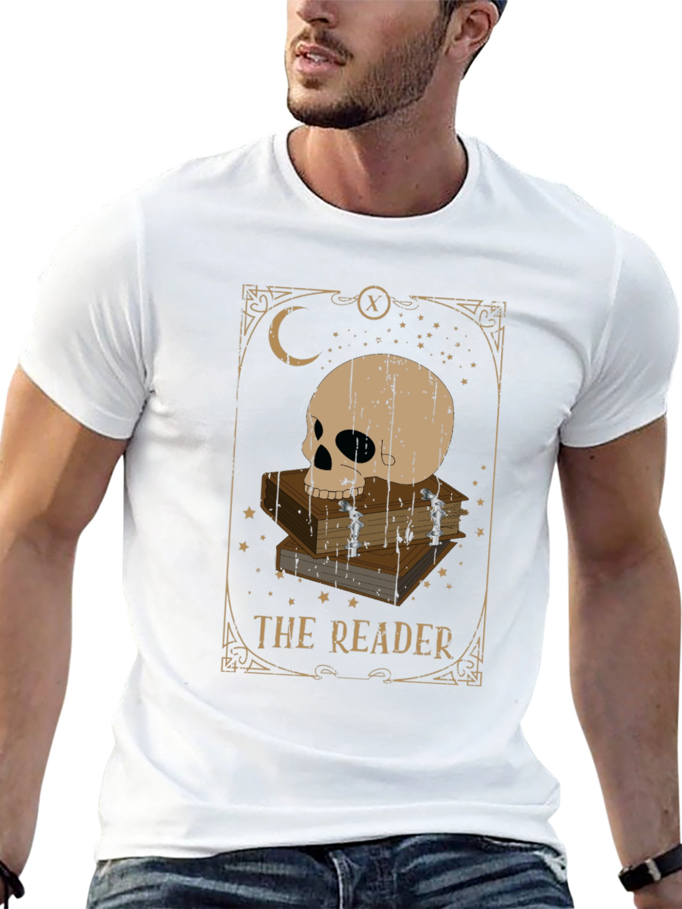 The Reader Tarot Card T-Shirt - Stylish Gothic Apparel