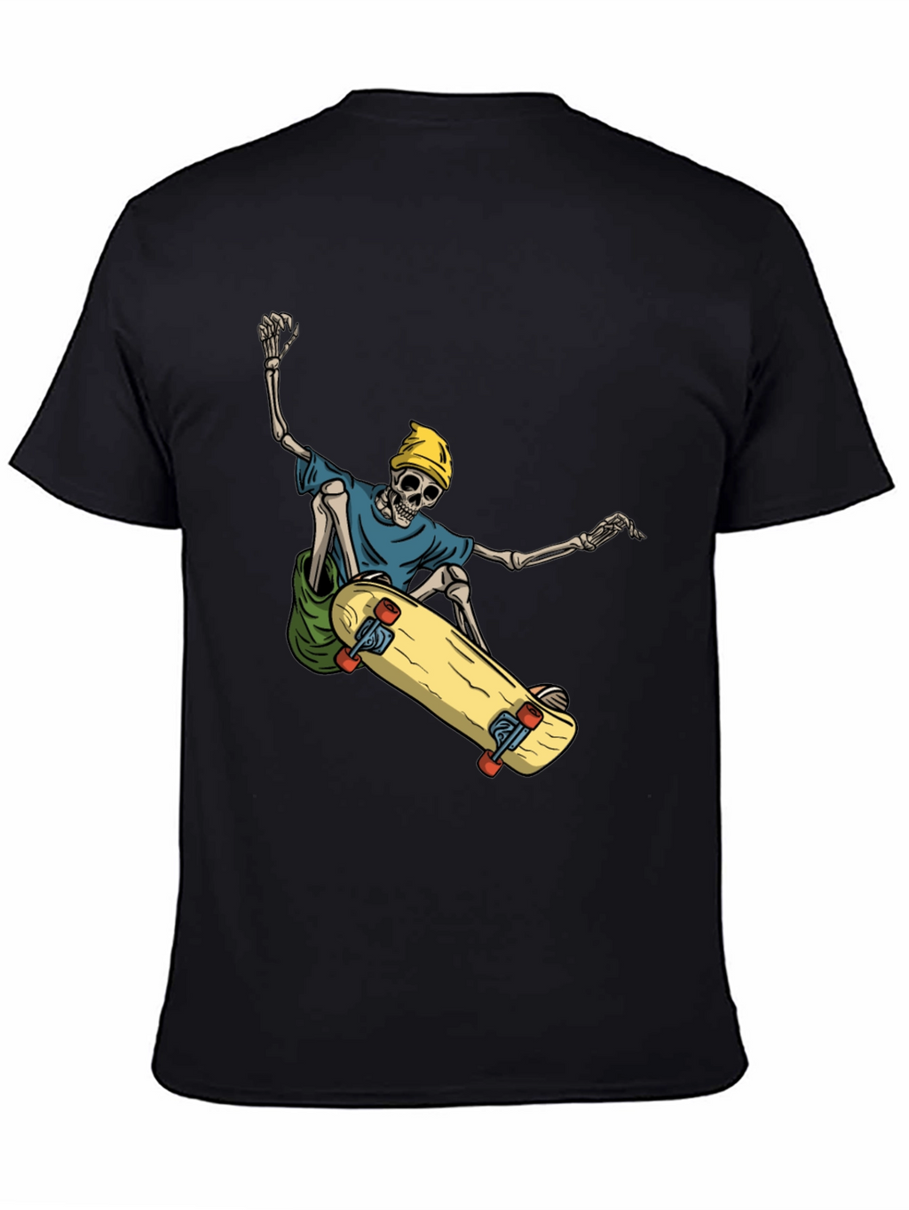 Skateboarding Skeleton Graphic Tee - Cool and Unique!