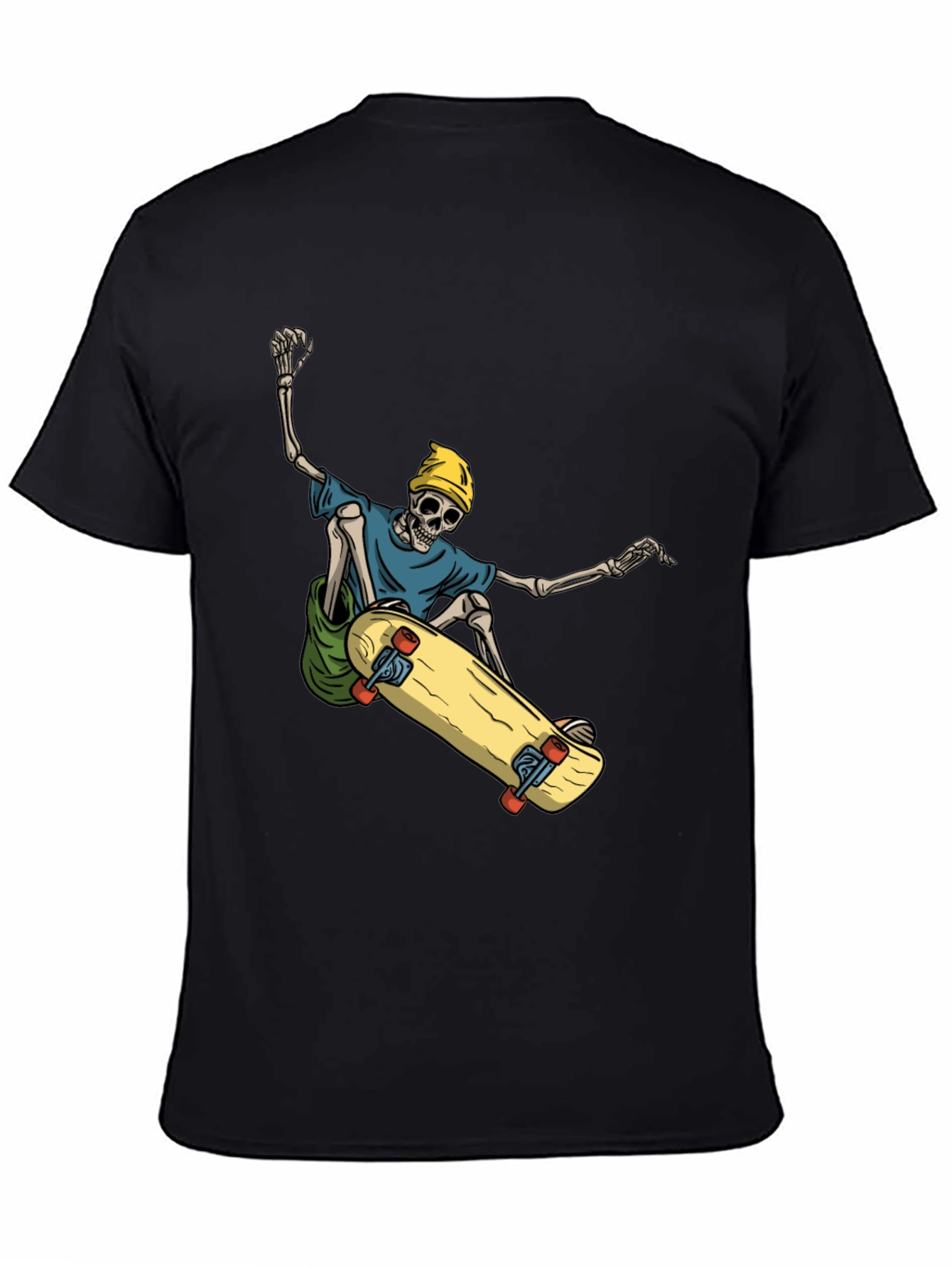 Skateboarding Skeleton Graphic Tee - Cool and Unique!
