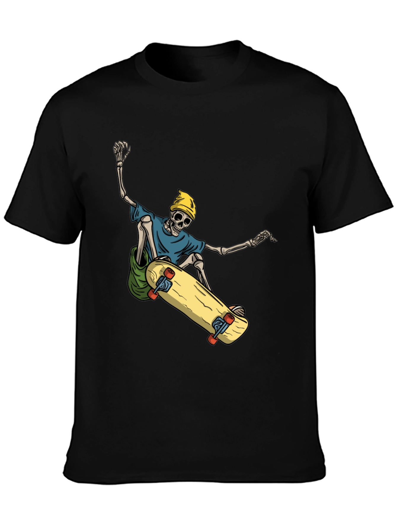 Skateboarding Skeleton Graphic Tee - Cool and Unique!