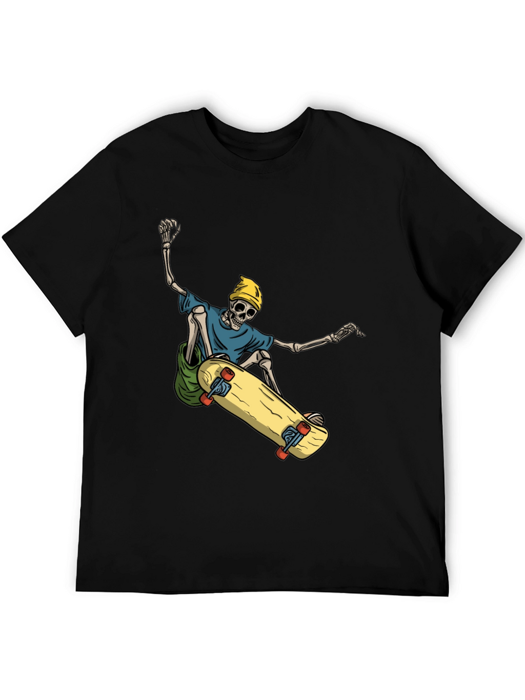 Skateboarding Skeleton Graphic Tee - Cool and Unique!